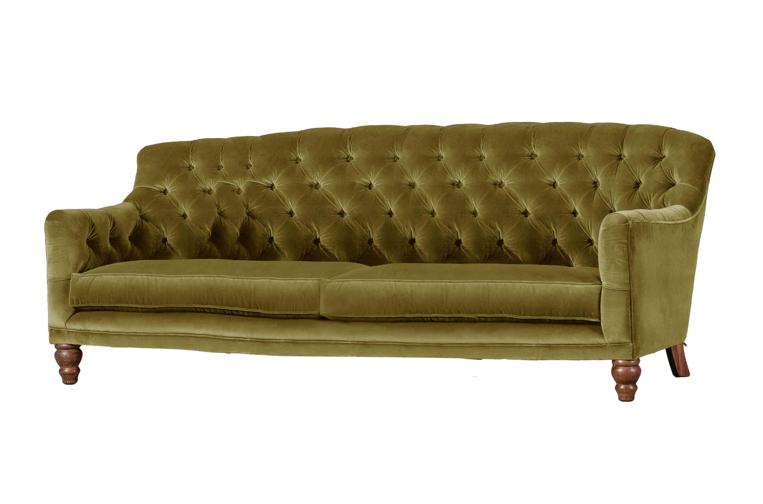 Old Boot Sofas Cubby Sofa Aged Velvet Ochre