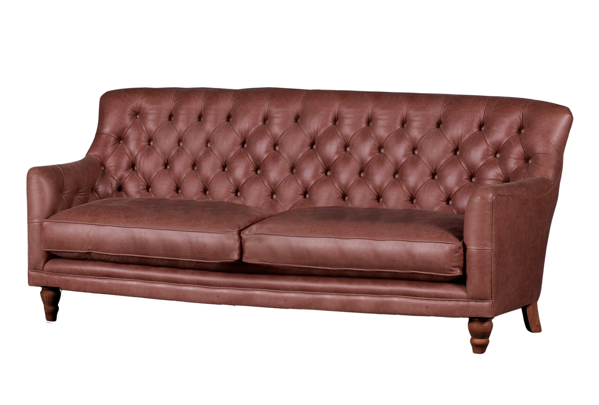 Old Boot Sofas Cubby Sofa Hobnail Leather Conker