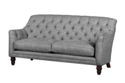 Old Boot Sofas Cubby 3 Seater Sofa in Shabby Velvet Shale