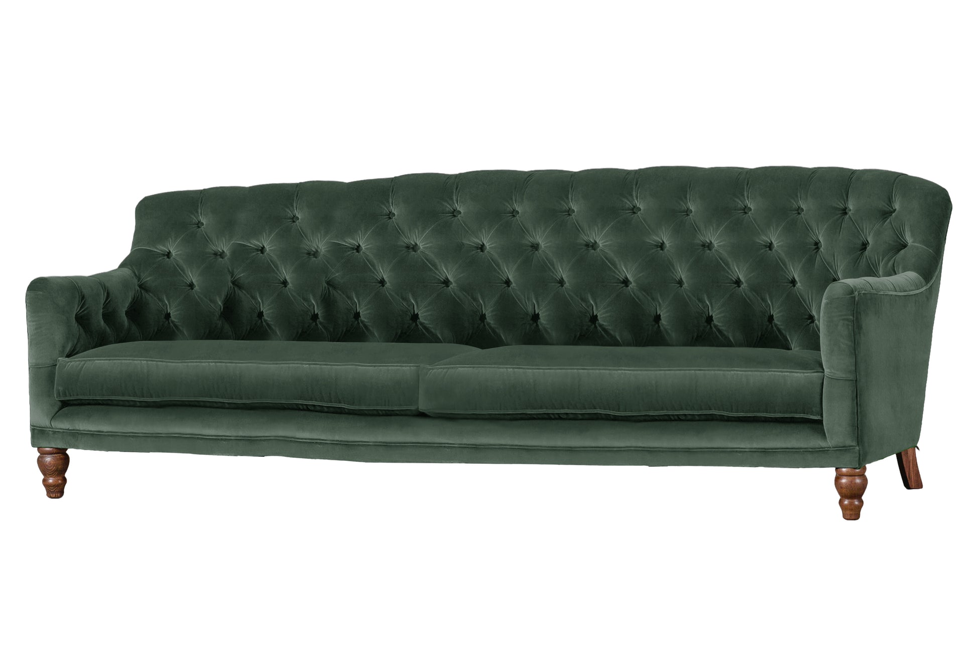 Old Boot Sofas Cubby Sofa Aged Velvet Emerald