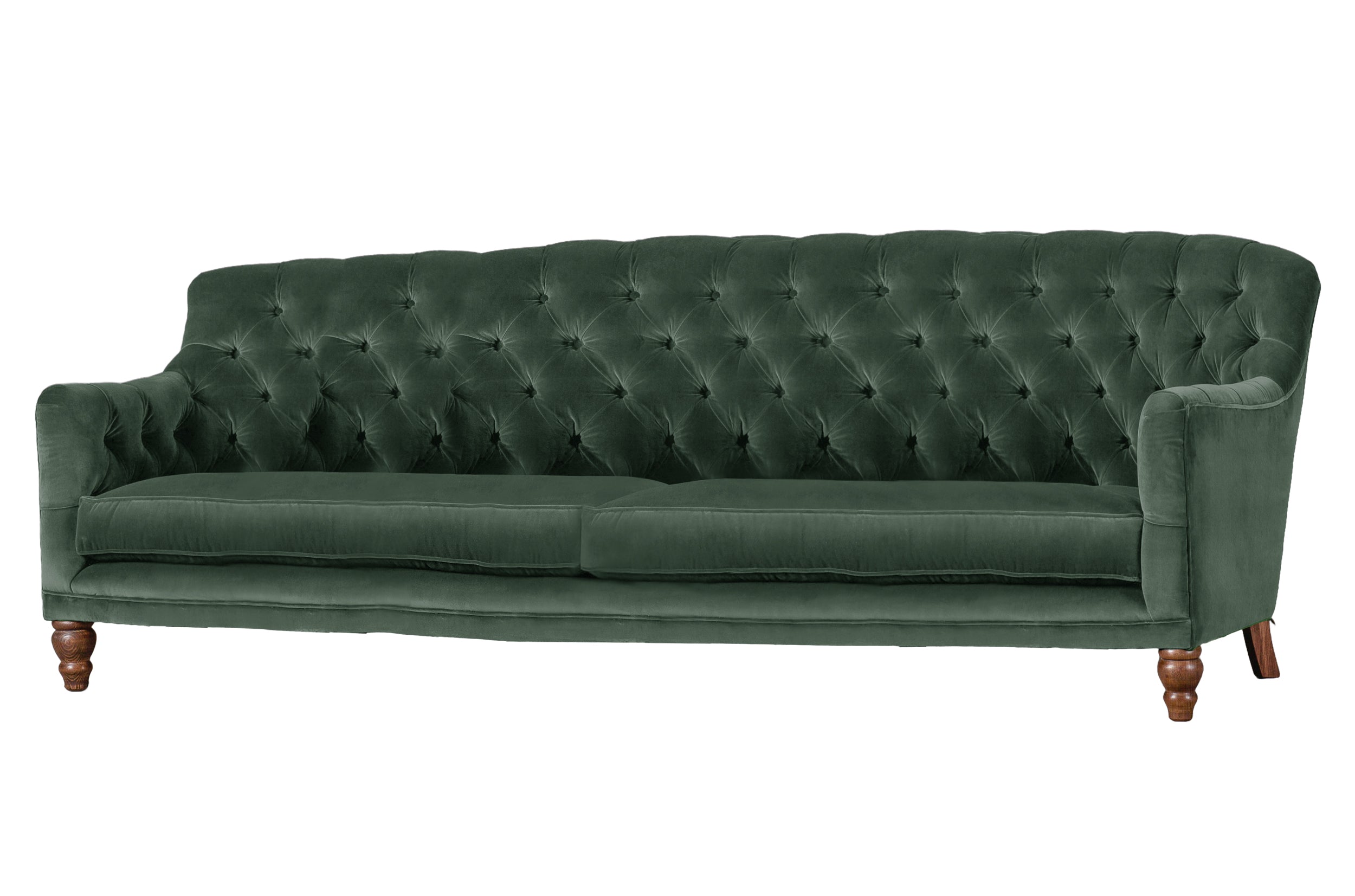 Old Boot Sofas Cubby Sofa Aged Velvet Emerald