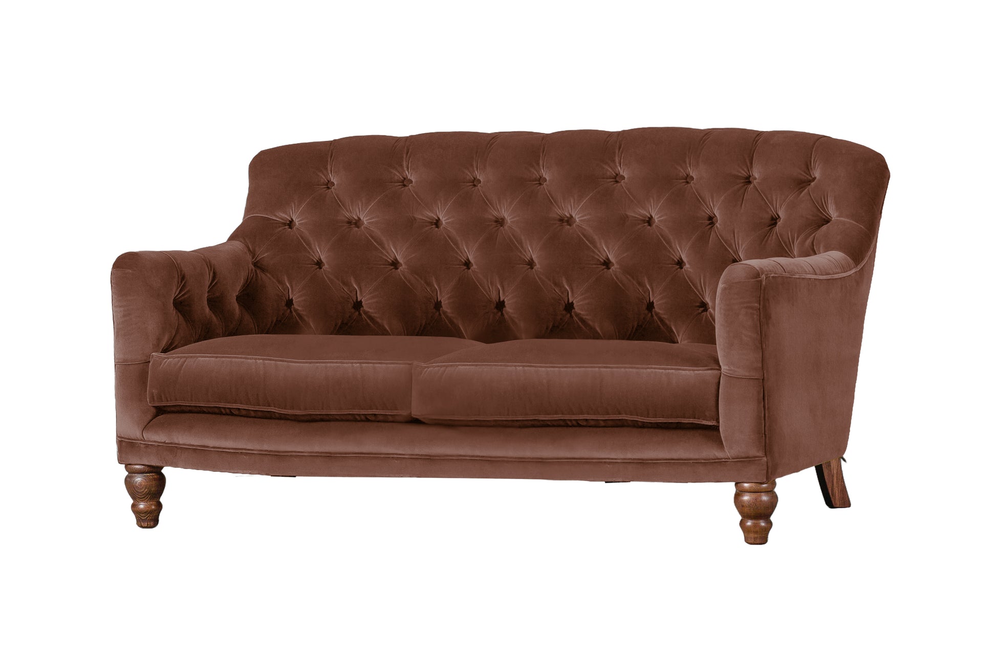 Old Boot Sofas Cubby Sofa Aged Velvet Rust