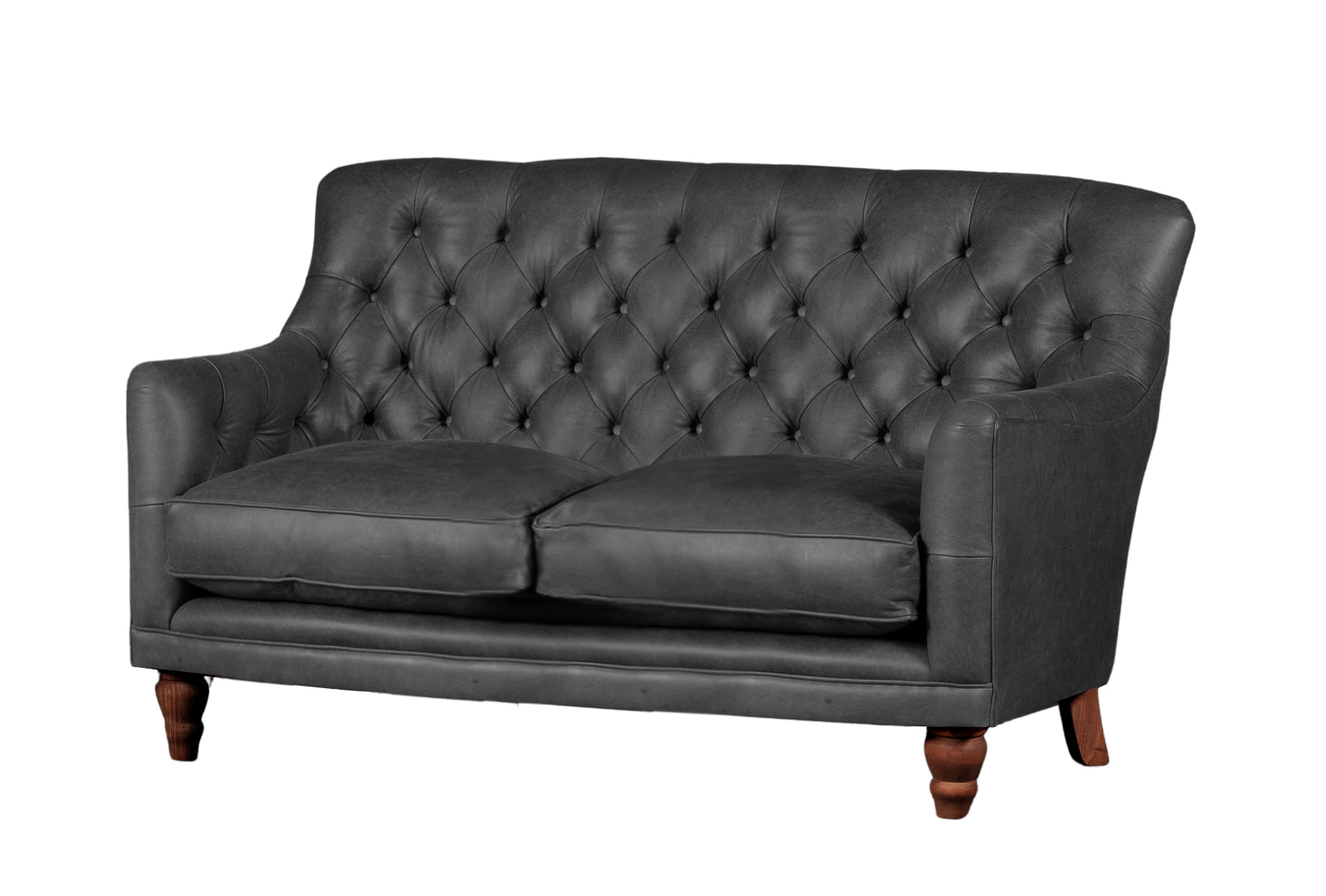 Old Boot Sofas Cubby Sofa Hobnail Leather Graphite