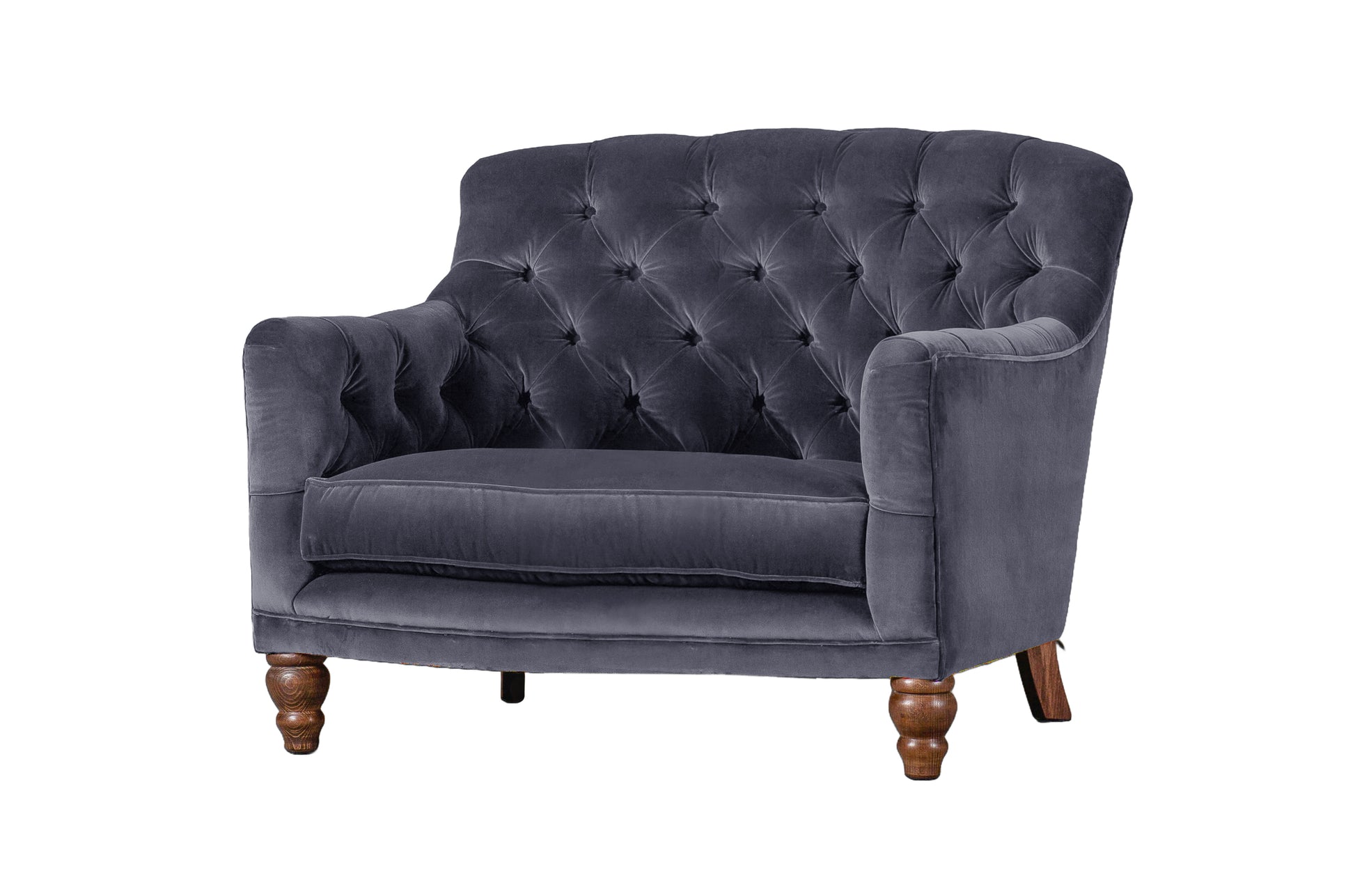 Old Boot Sofas Cubby Love Seat Aged Velvet Denim