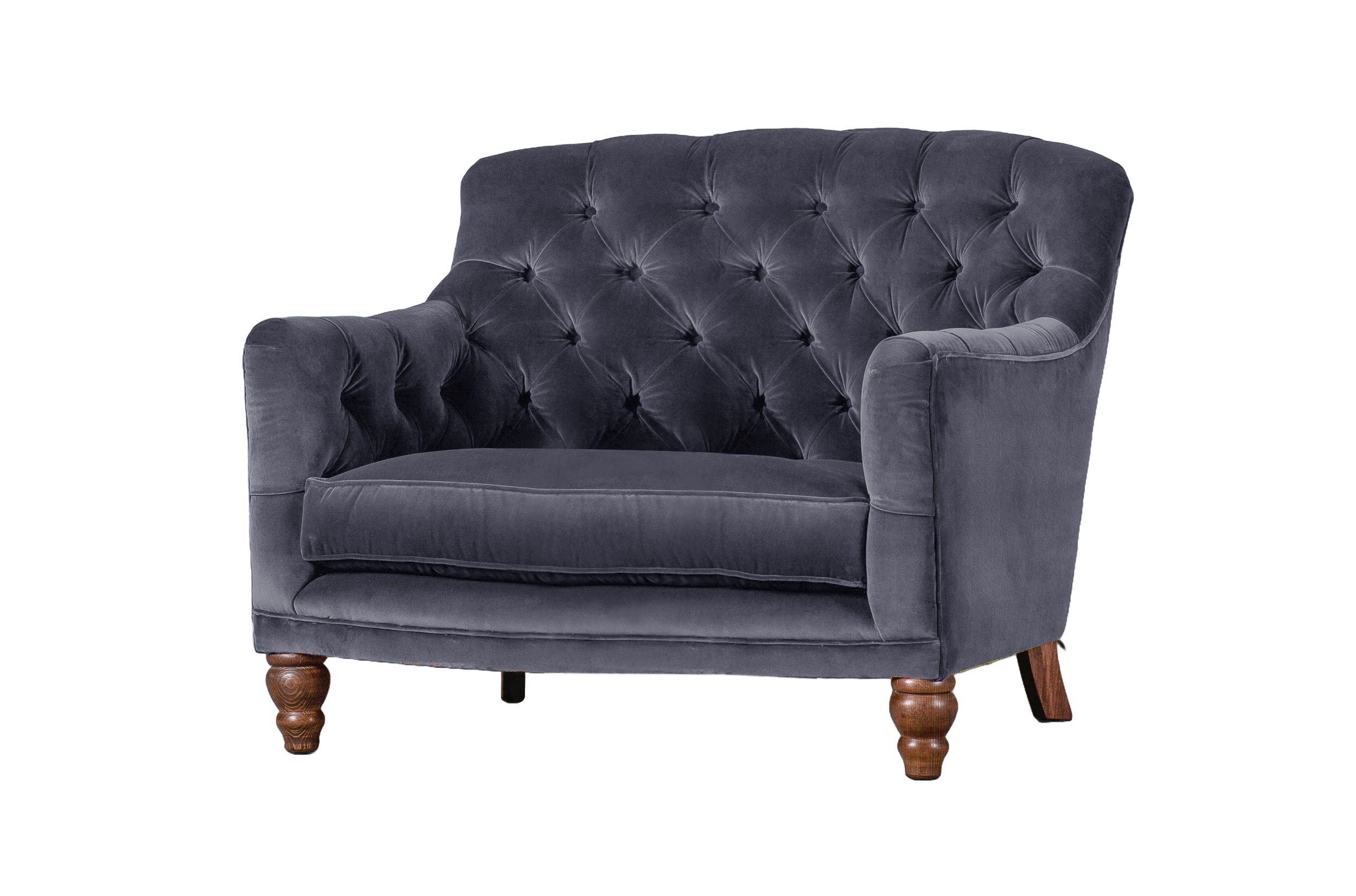 Old Boot Sofas Cubby Love Seat Aged Velvet Denim
