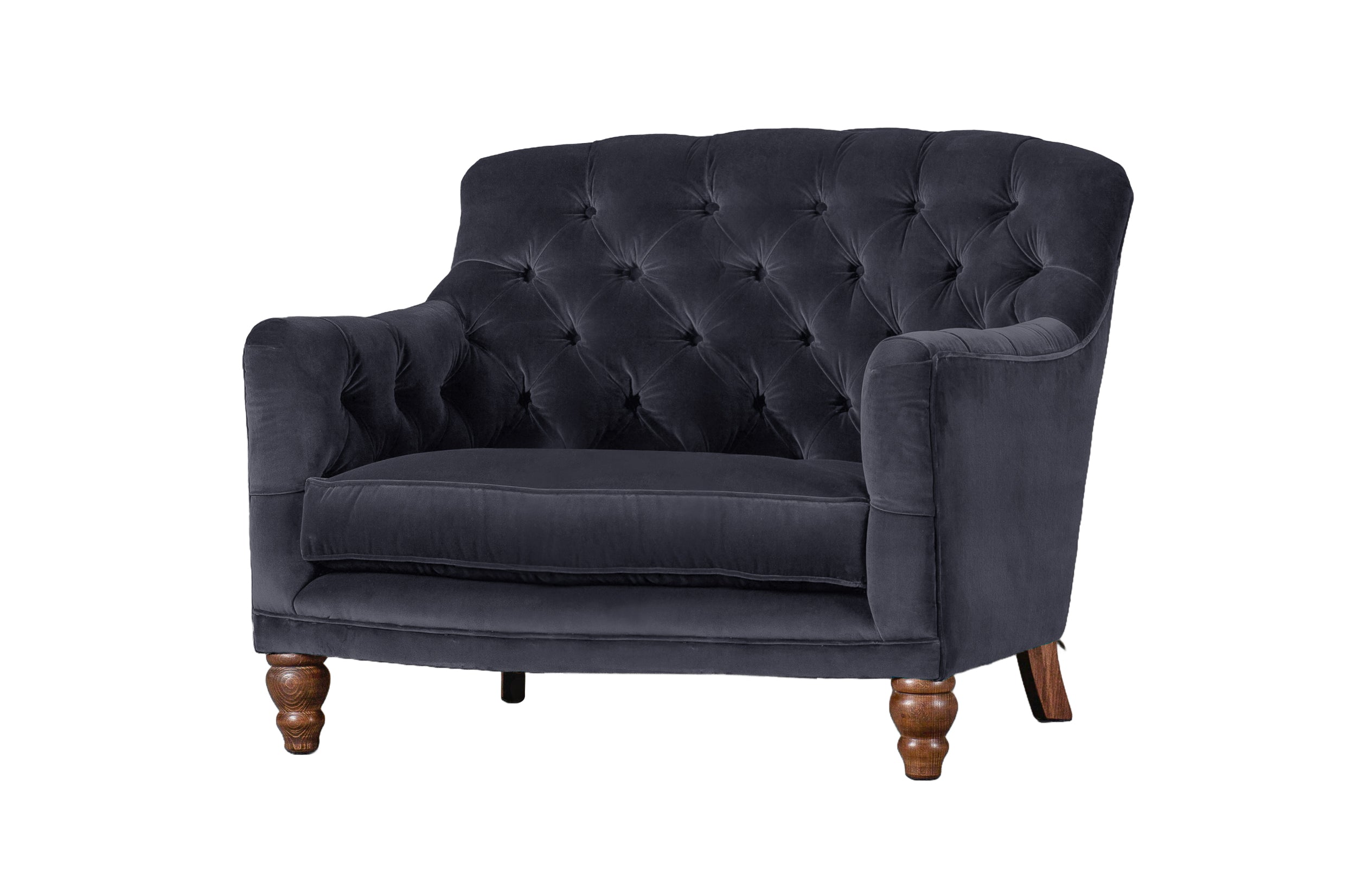 Old Boot Sofas Cubby Love Seat Aged Velvet Indigo