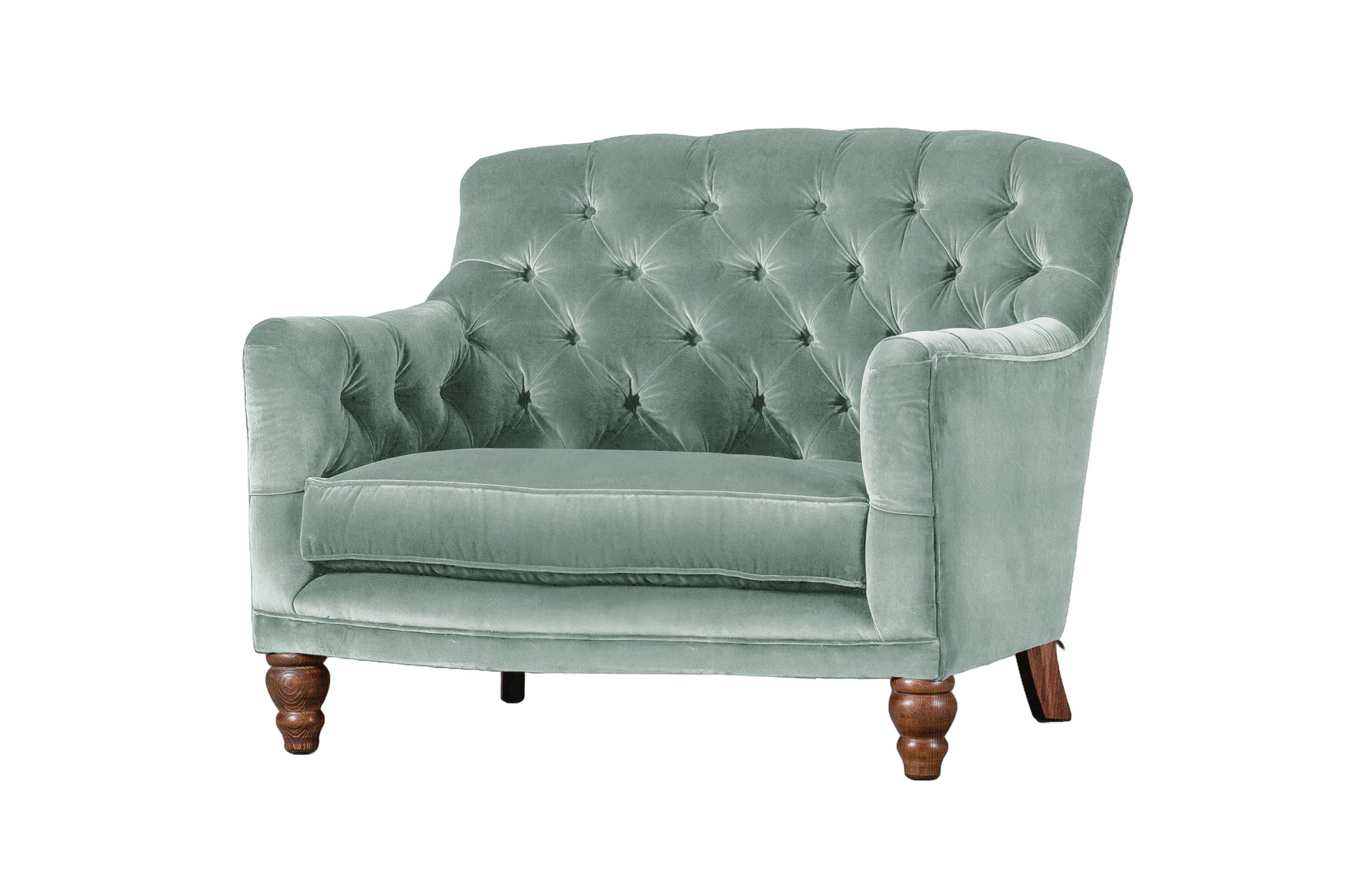 Old Boot Sofas Cubby Love Seat Aged Velvet Powder