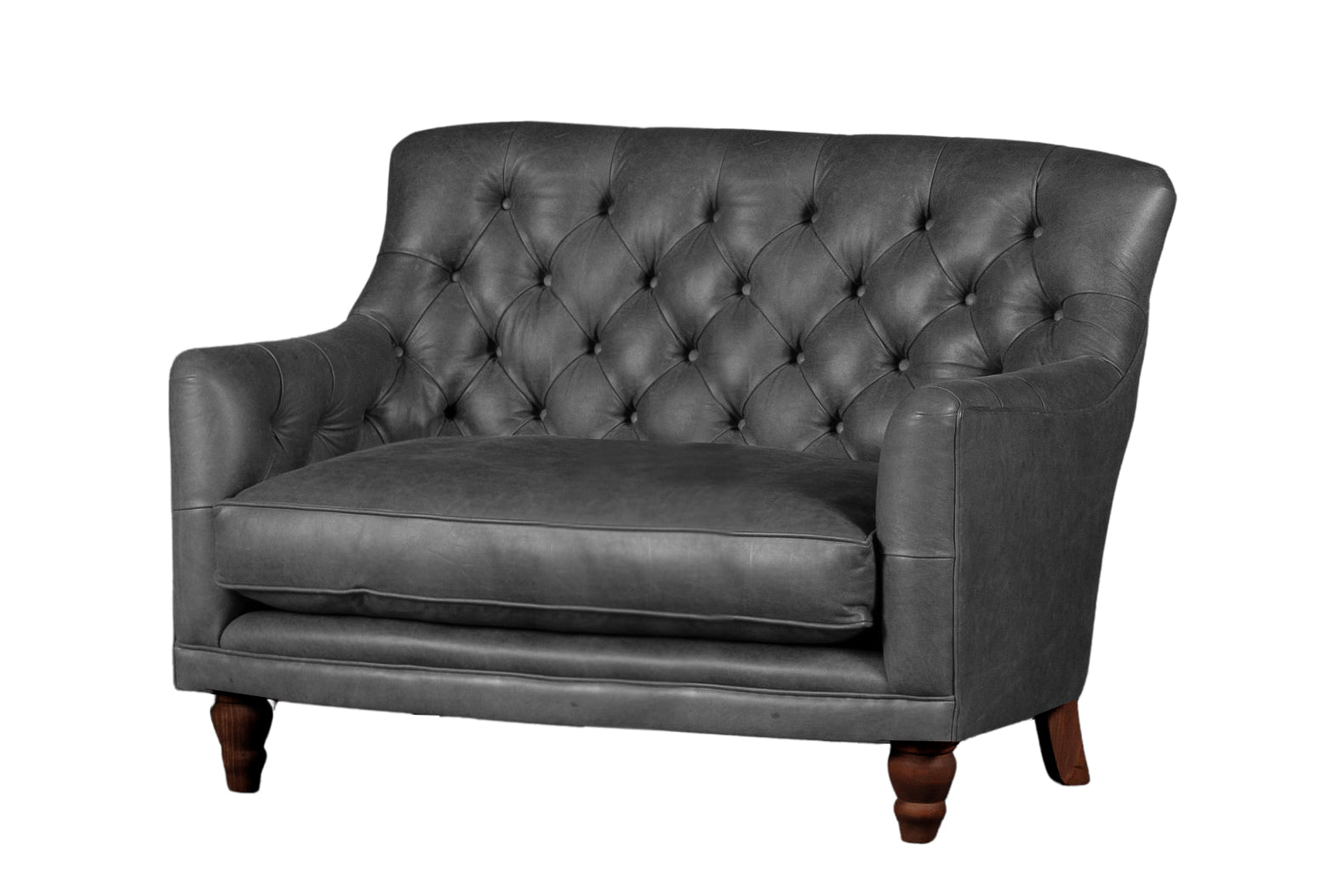 Old Boot Sofas Cubby Love Seat Vintage Leather Slate