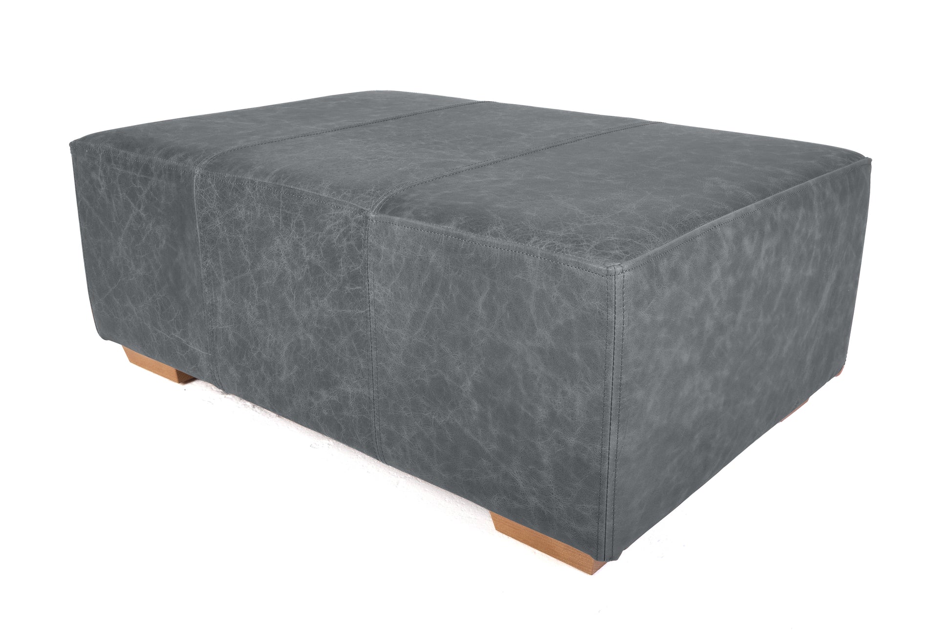 Old Boot Sofas Classic Footstool Footstool Vintage Leather Grey