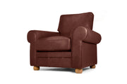 Old Boot Sofas Dixie Armchair Hobnail Leather Conker