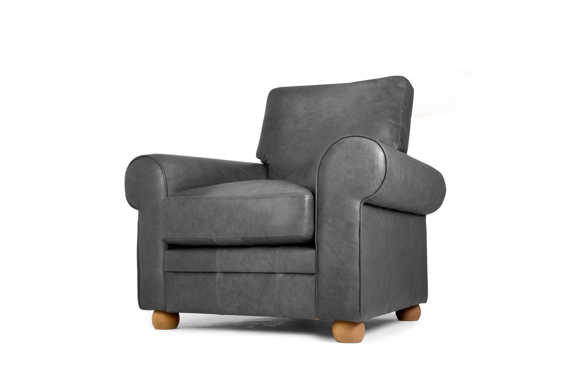 Old Boot Sofas Dixie Armchair Vintage Leather Slate