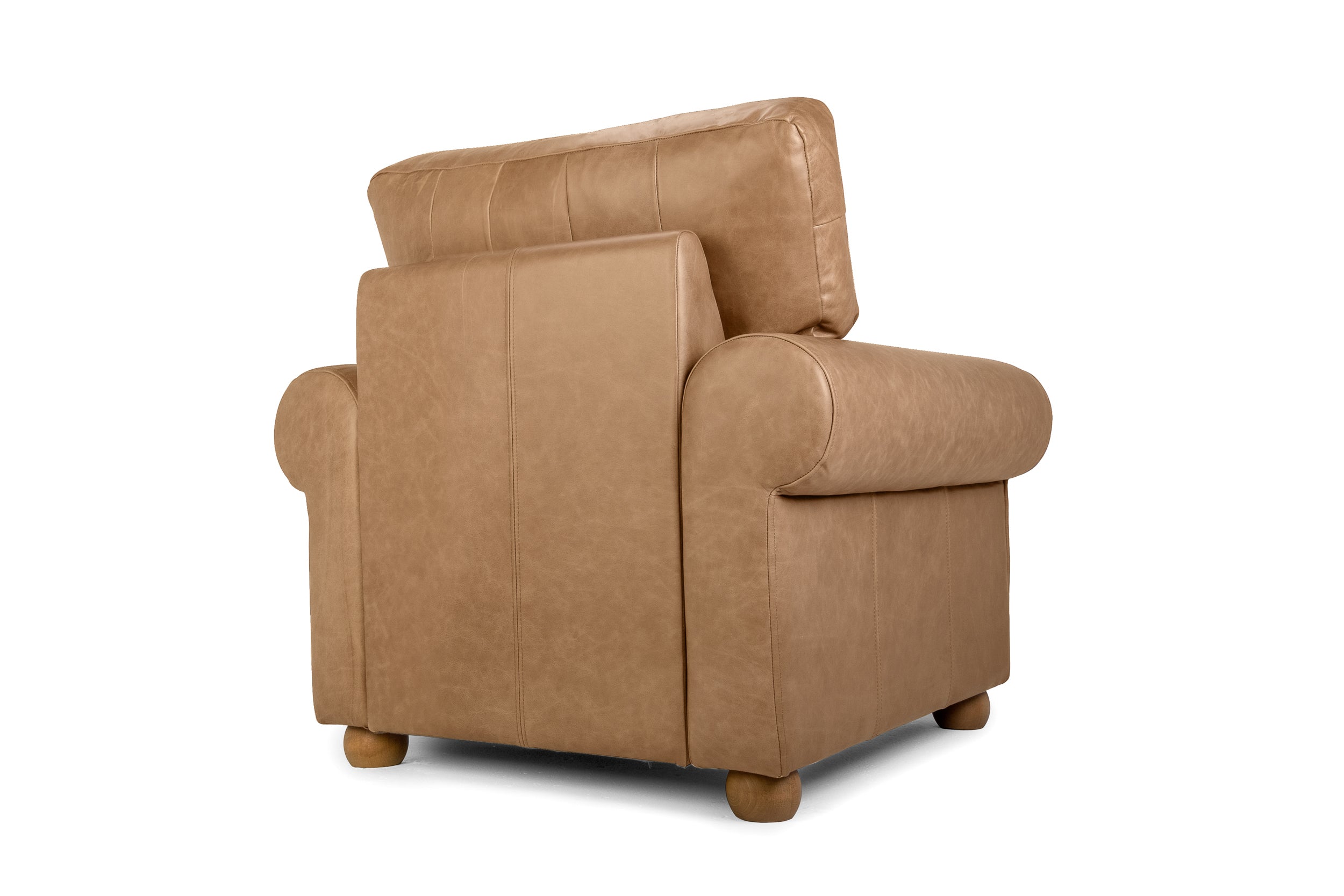 Old Boot Sofas Dixie Armchair in Vintage Leather Tan
