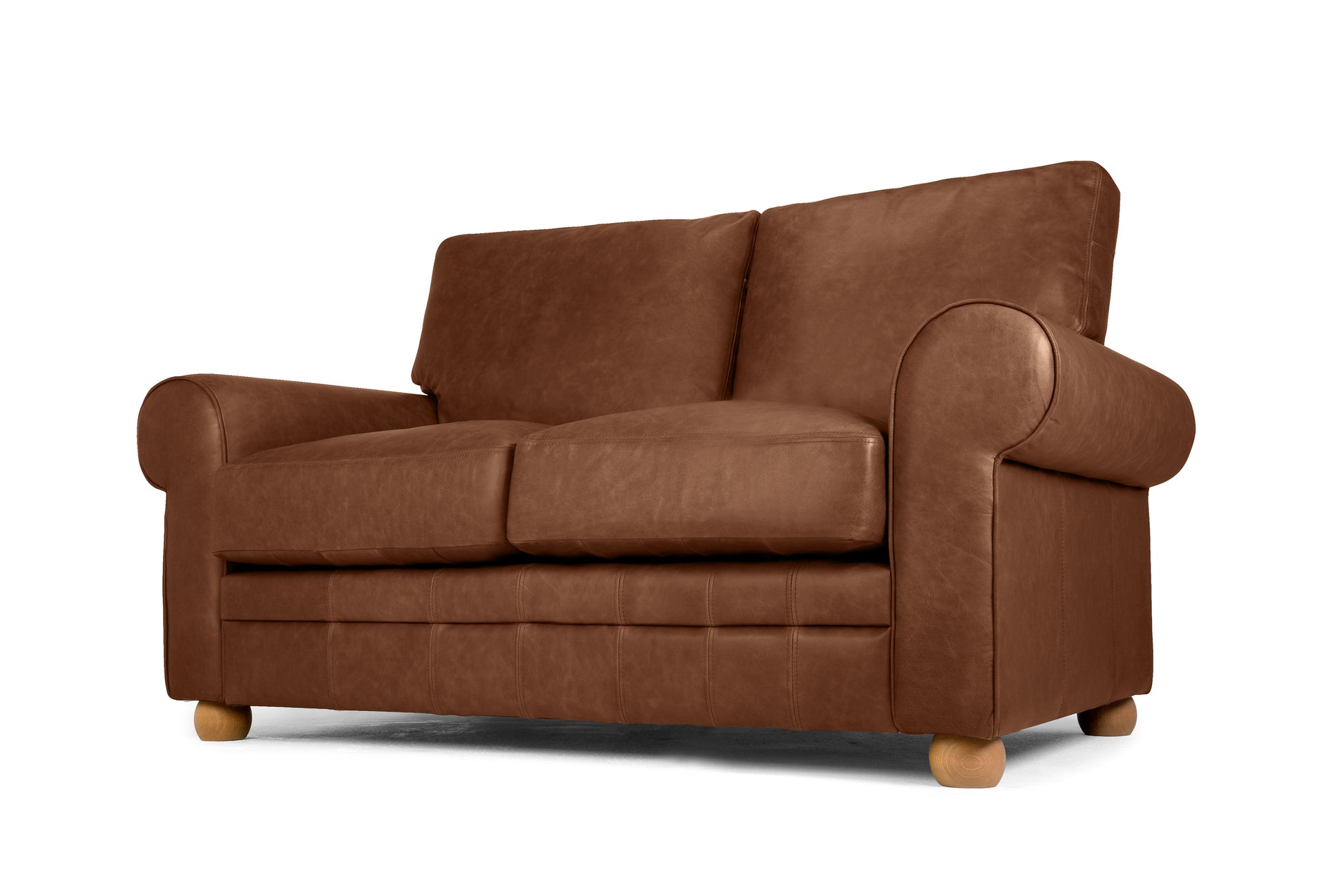 Old Boot Sofas Dixie Sofa Hobnail Leather Mocca