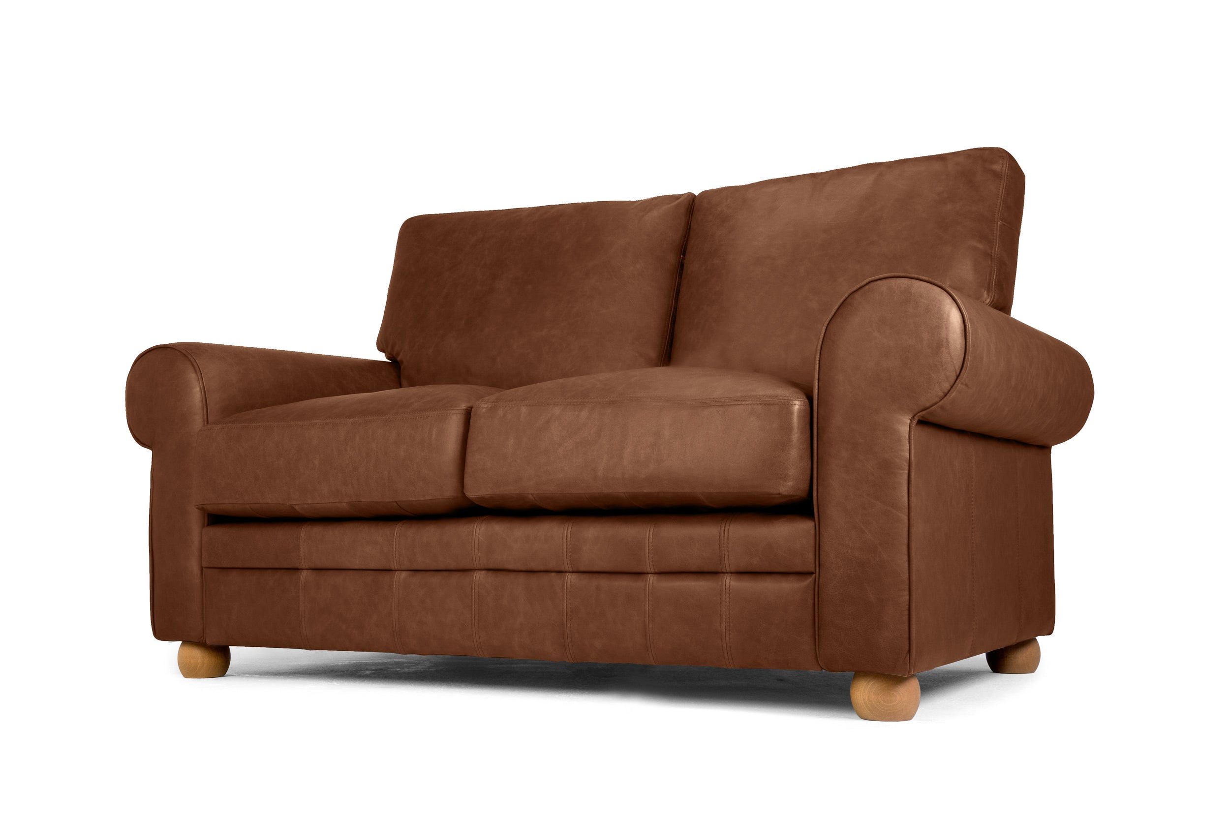 Old Boot Sofas Dixie Sofa Hobnail Leather Mocca