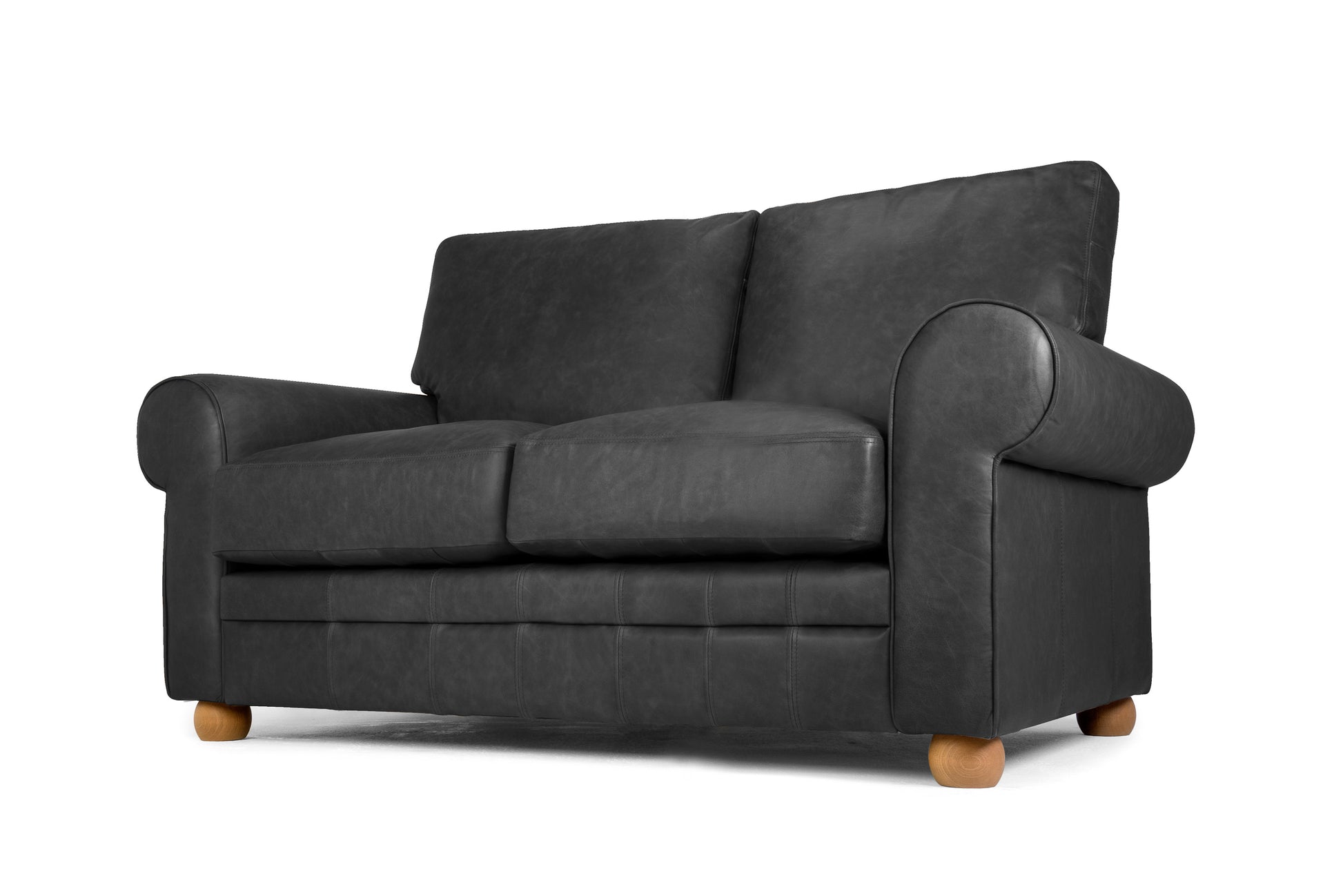Old Boot Sofas Dixie Sofa Hobnail Leather Graphite