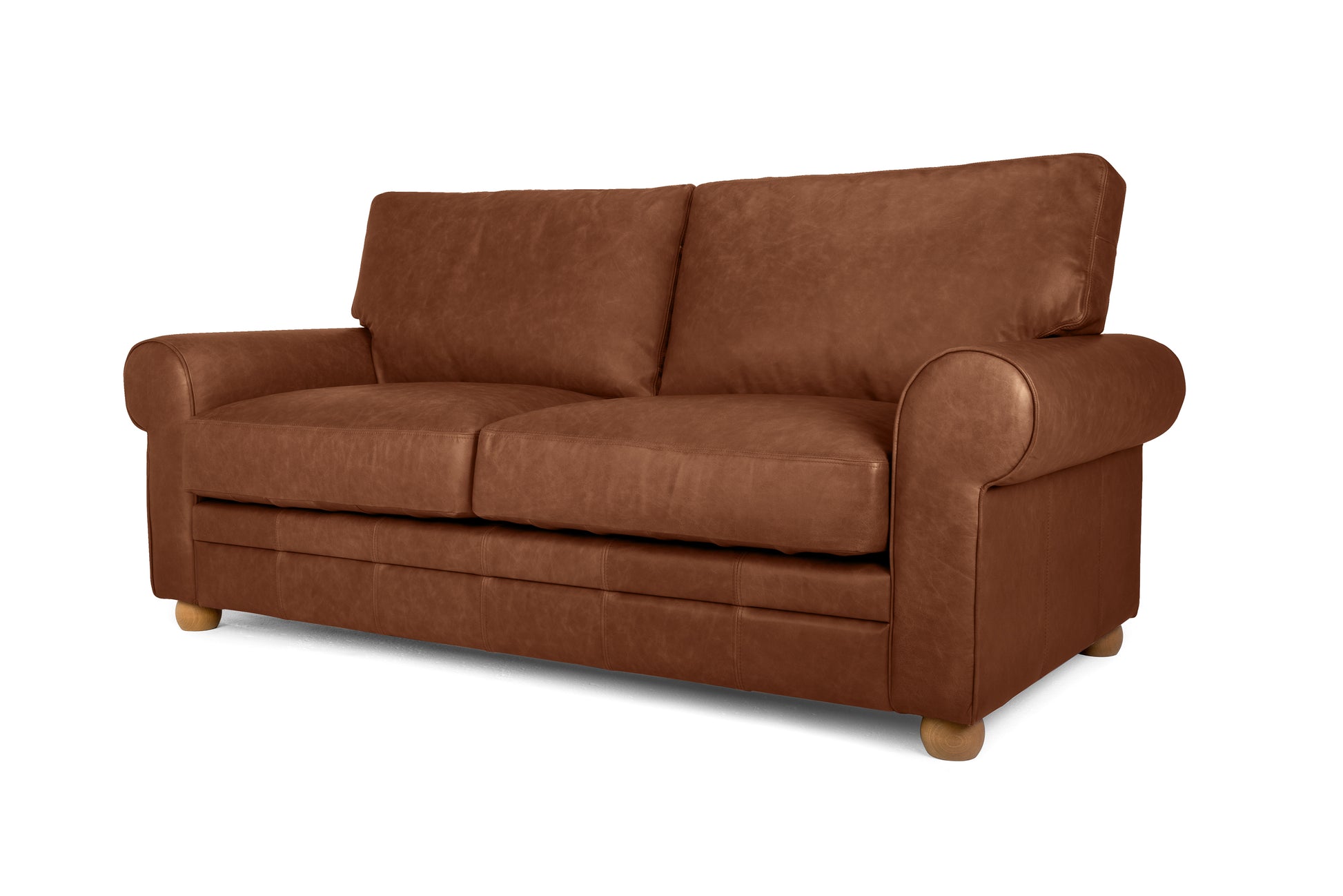 Old Boot Sofas Dixie Sofa Hobnail Leather Mocca