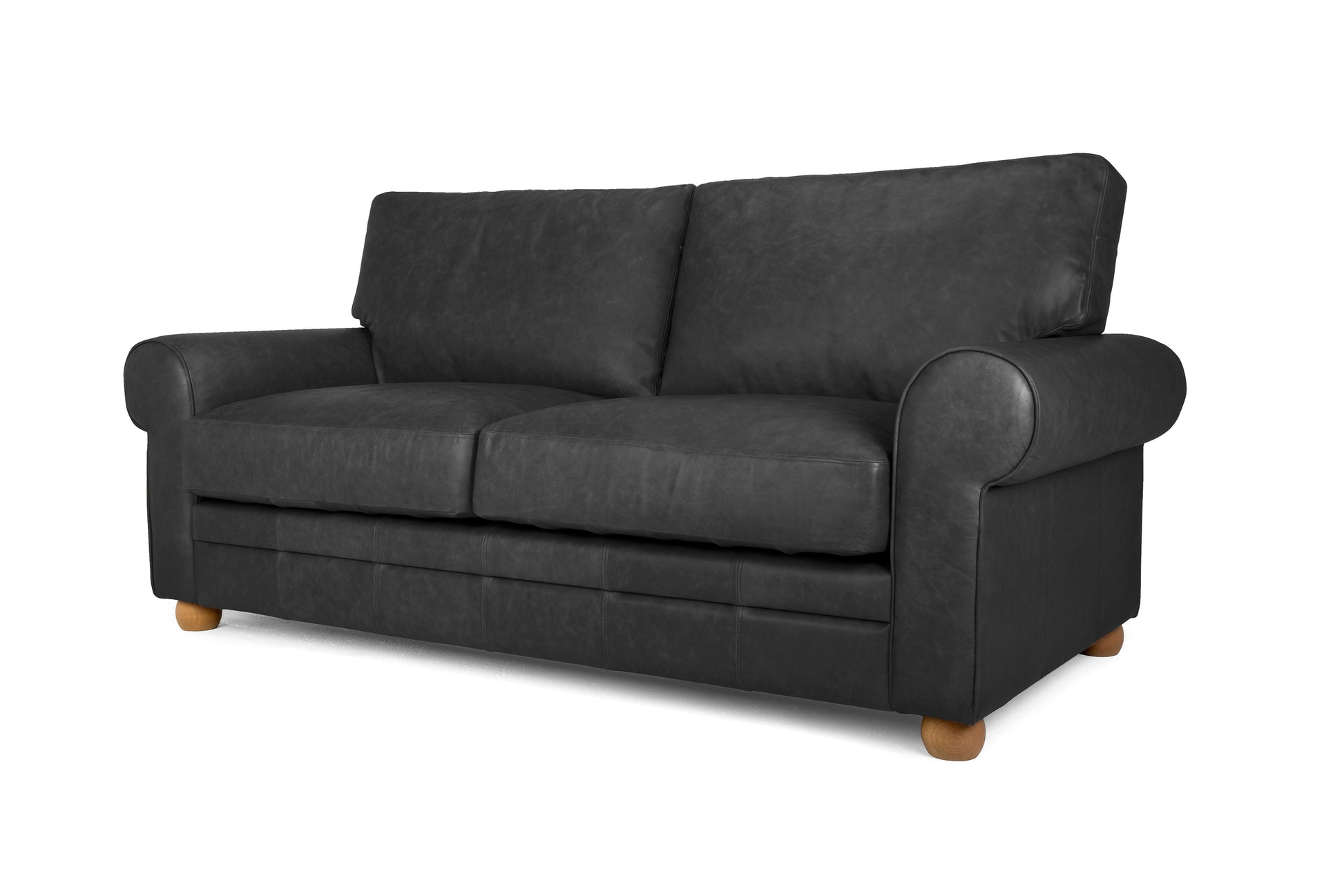 Old Boot Sofas Dixie Sofa Hobnail Leather Graphite