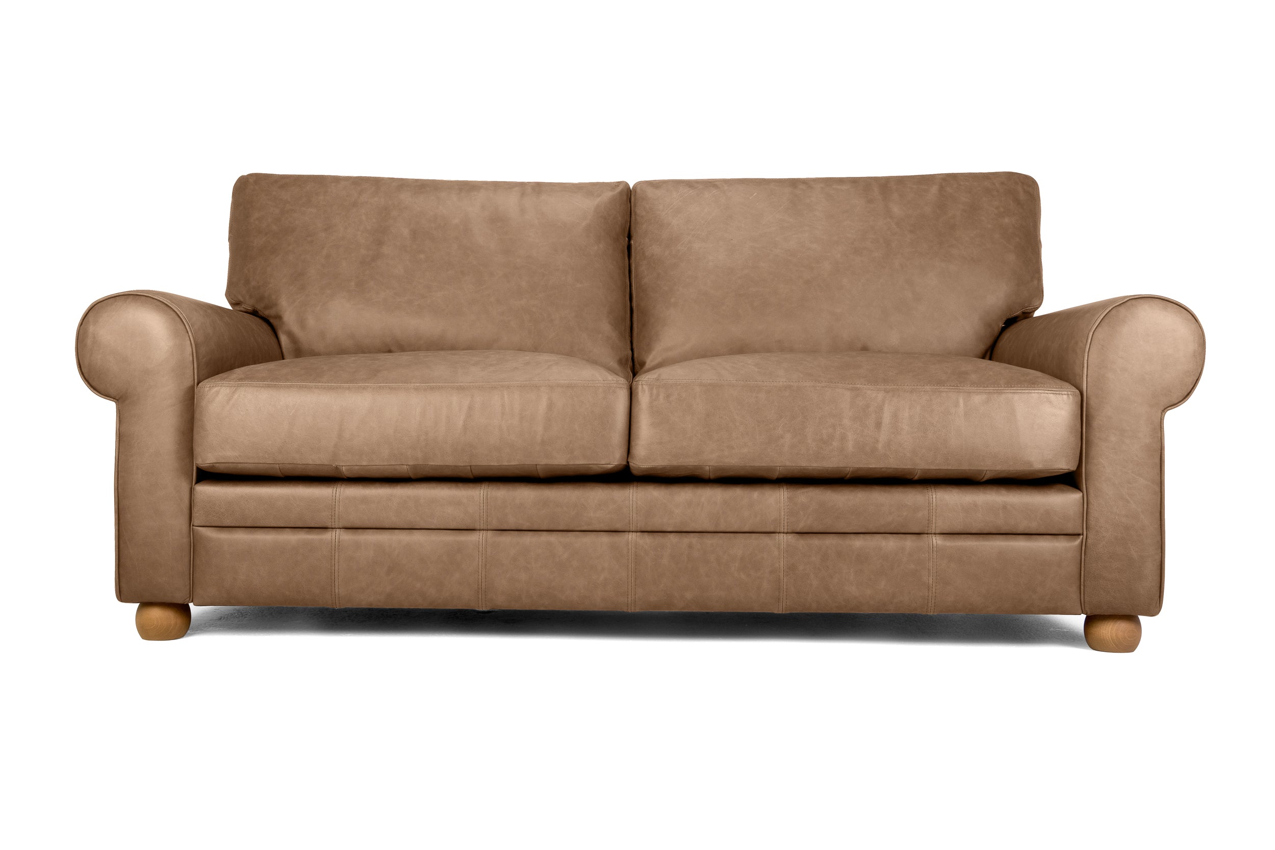 Old Boot Sofas Dixie 3 Seater Sofa in Vintage Leather Tan