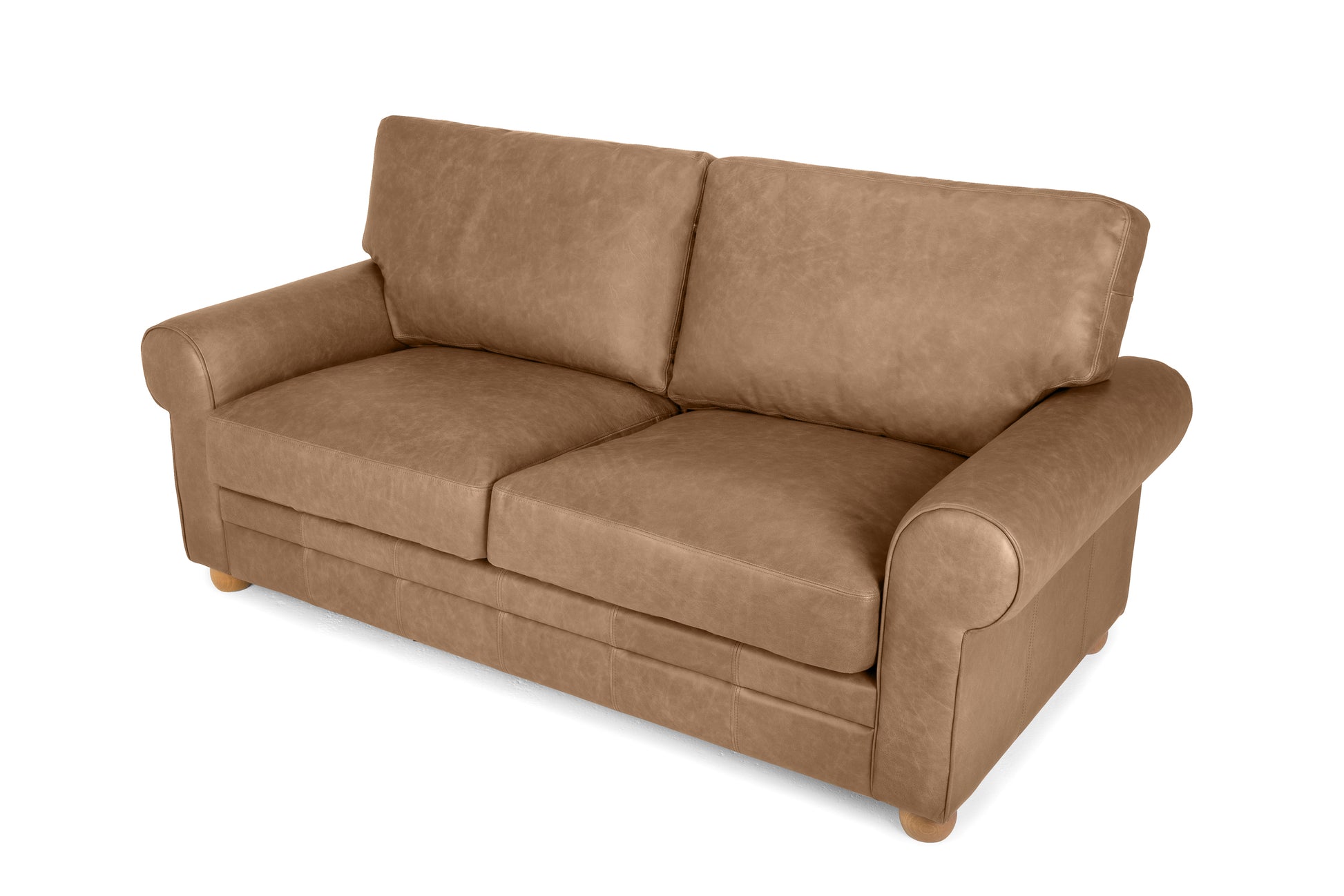 Old Boot Sofas Dixie 3 Seater Sofa in Vintage Leather Tan