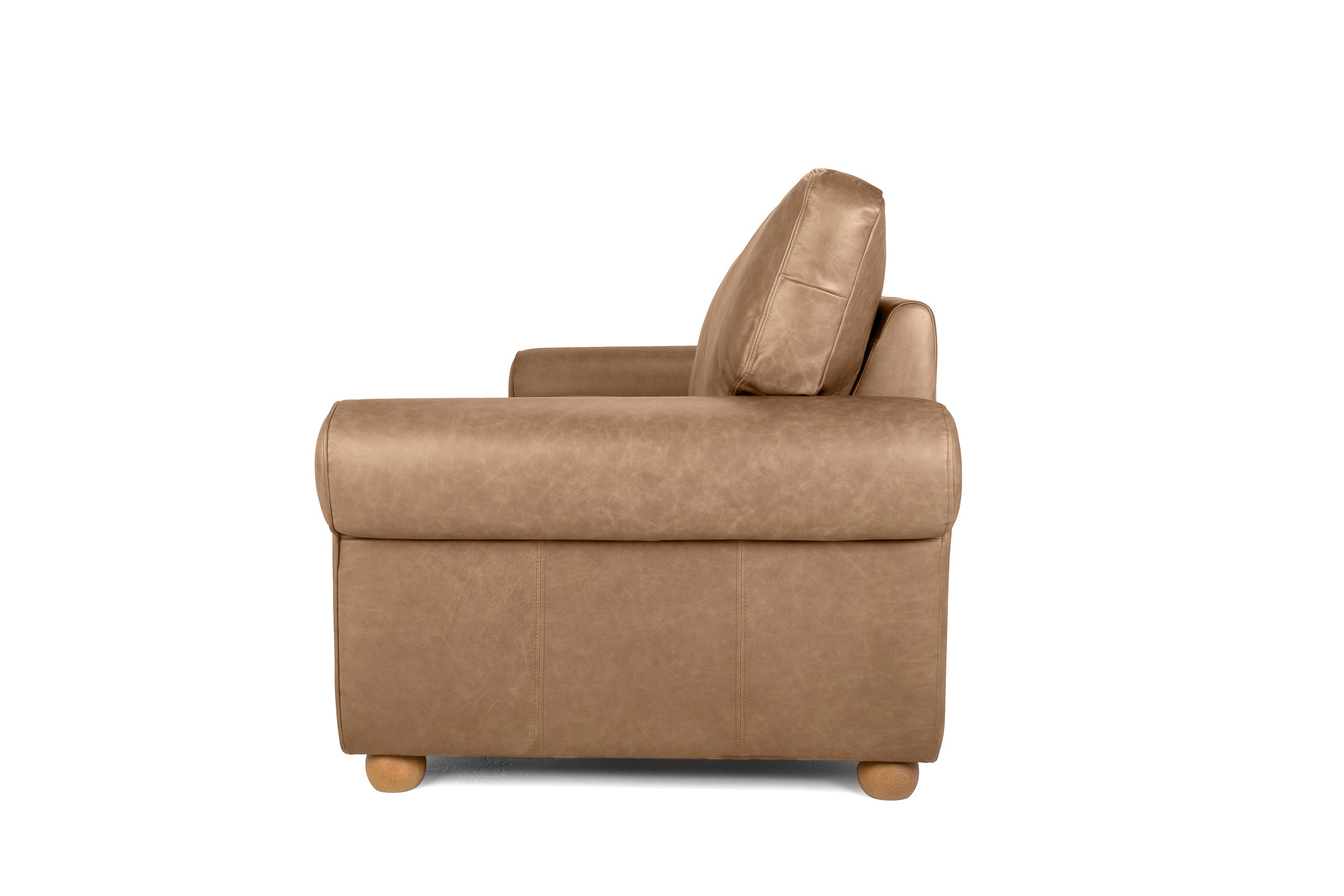 Old Boot Sofas Dixie 3 Seater Sofa in Vintage Leather Tan