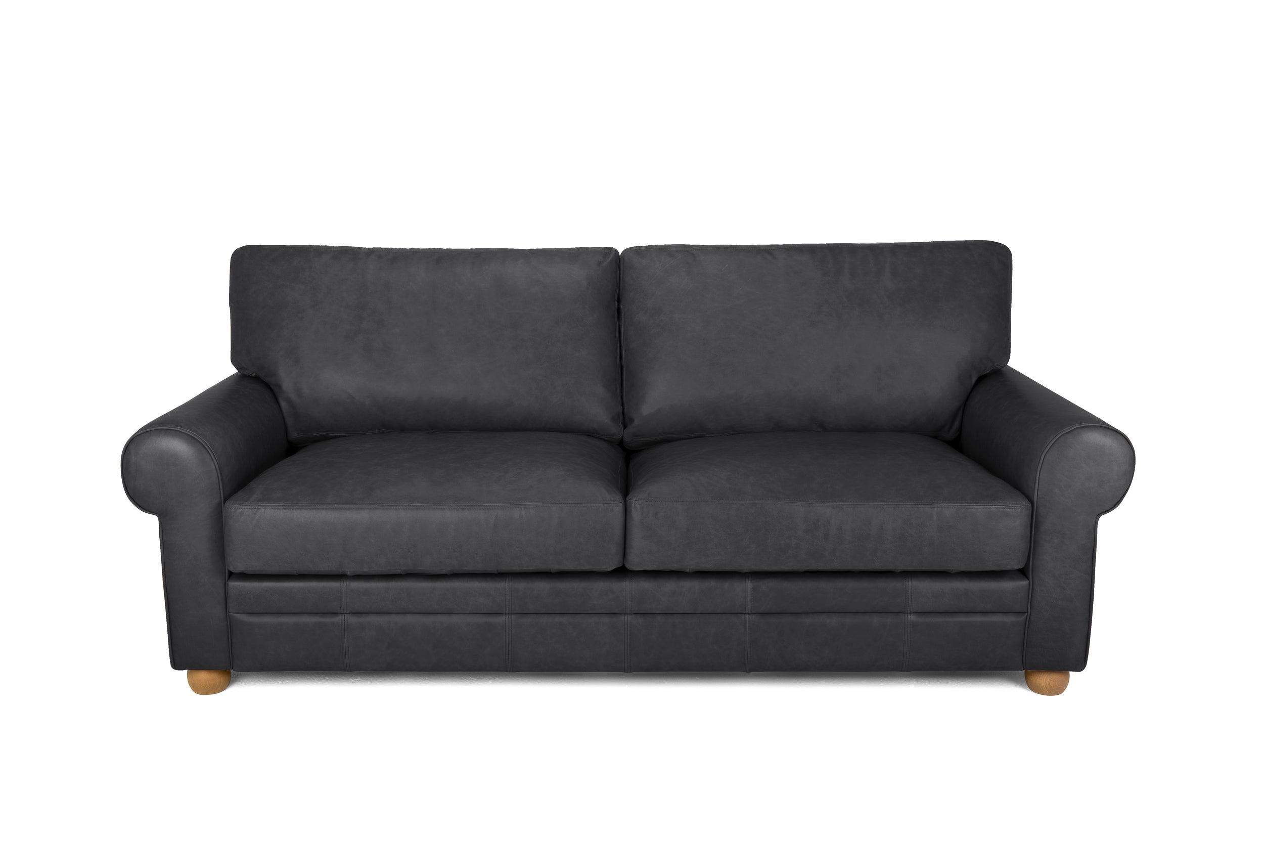 Old Boot Sofas Dixie Sofa Hobnail Leather Graphite