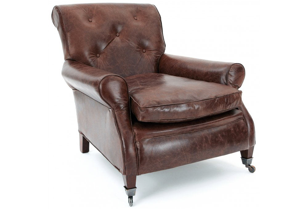 Old Boot Sofas Florence Armchair Vintage Leather Brown