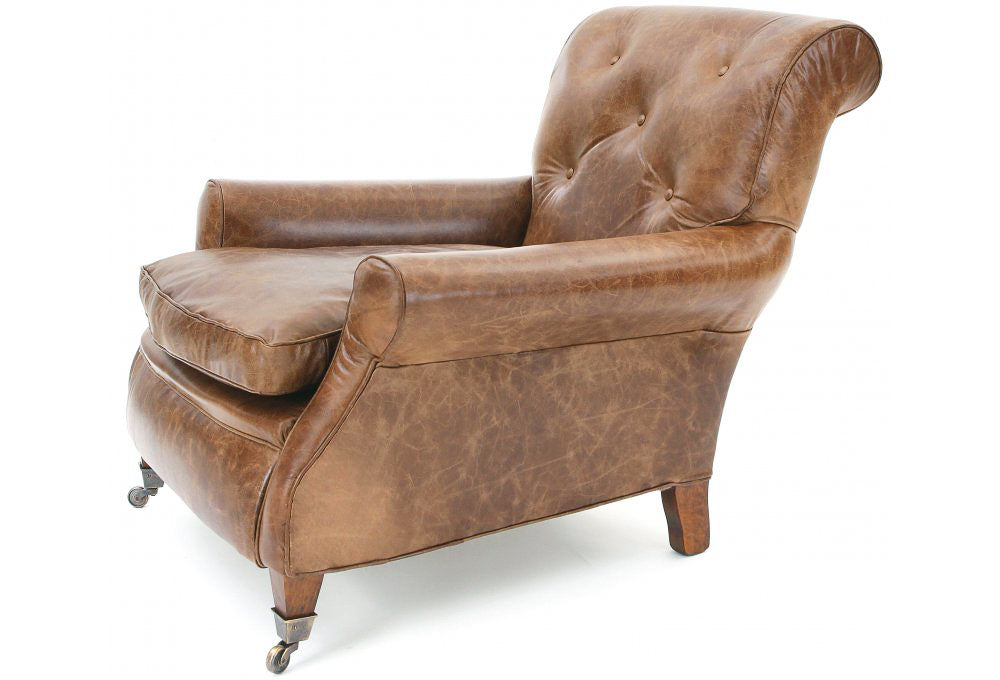 Old Boot Sofas Florence Armchair in Vintage Leather Tan