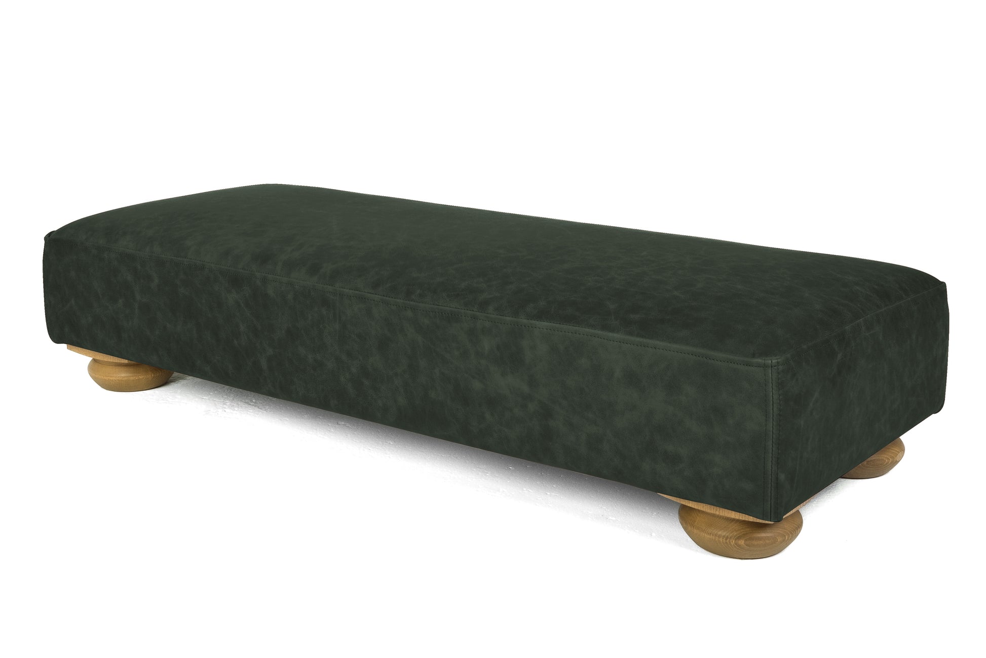 Old Boot Sofas Grandad Footstool Vintage Leather Black
