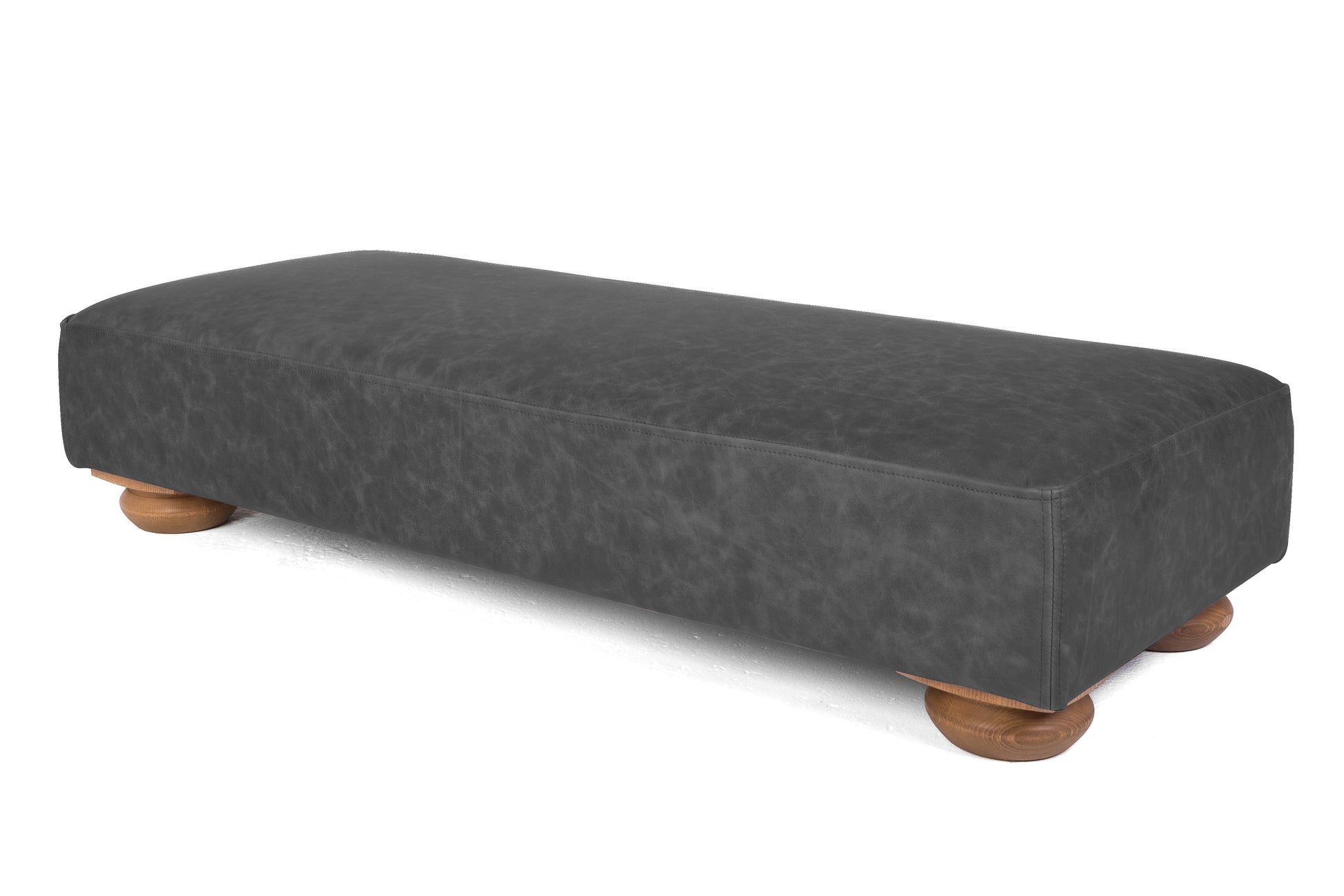 Old Boot Sofas Grandad Footstool Vintage Leather Slate