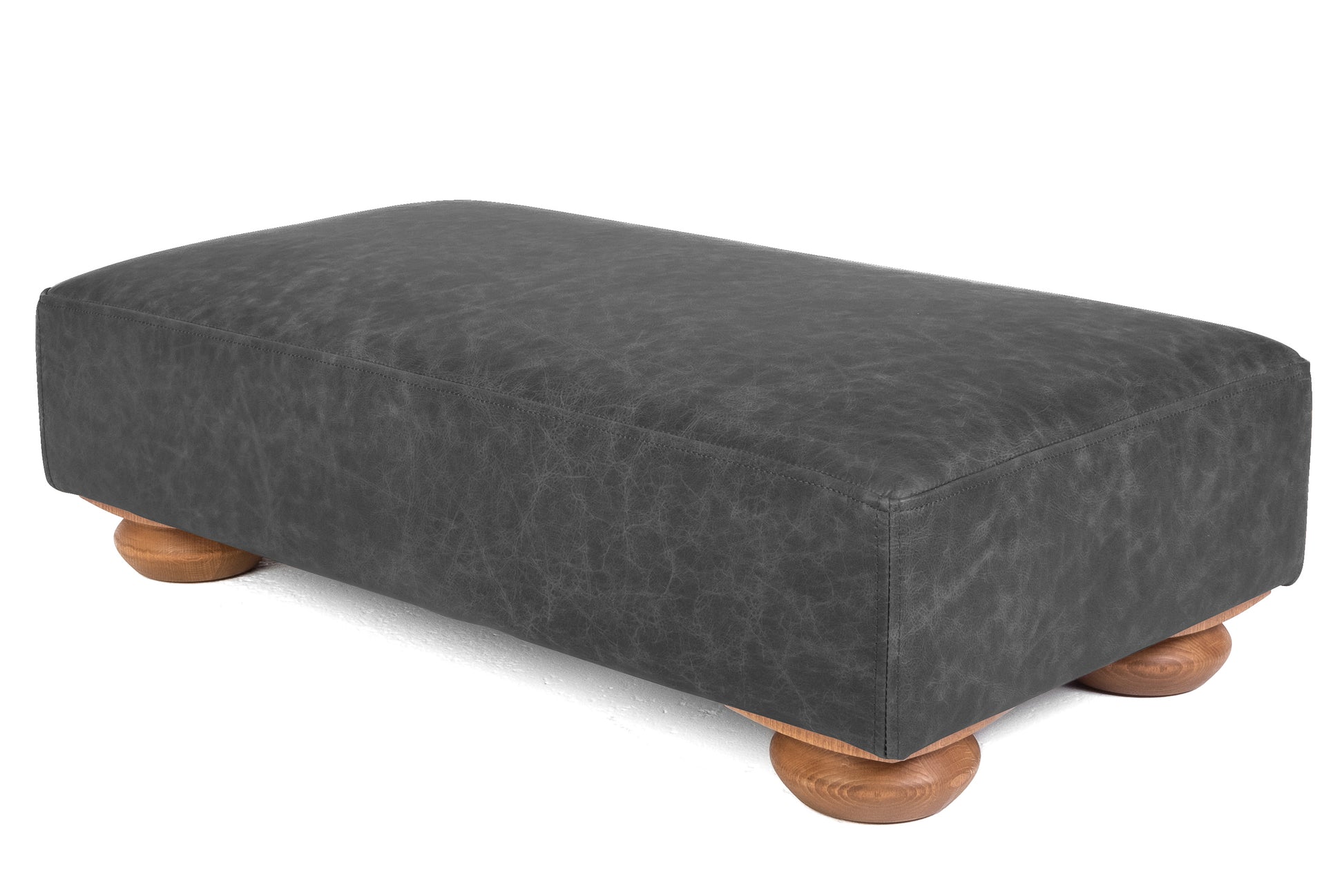 Old Boot Sofas Grandad Footstool Vintage Leather Slate