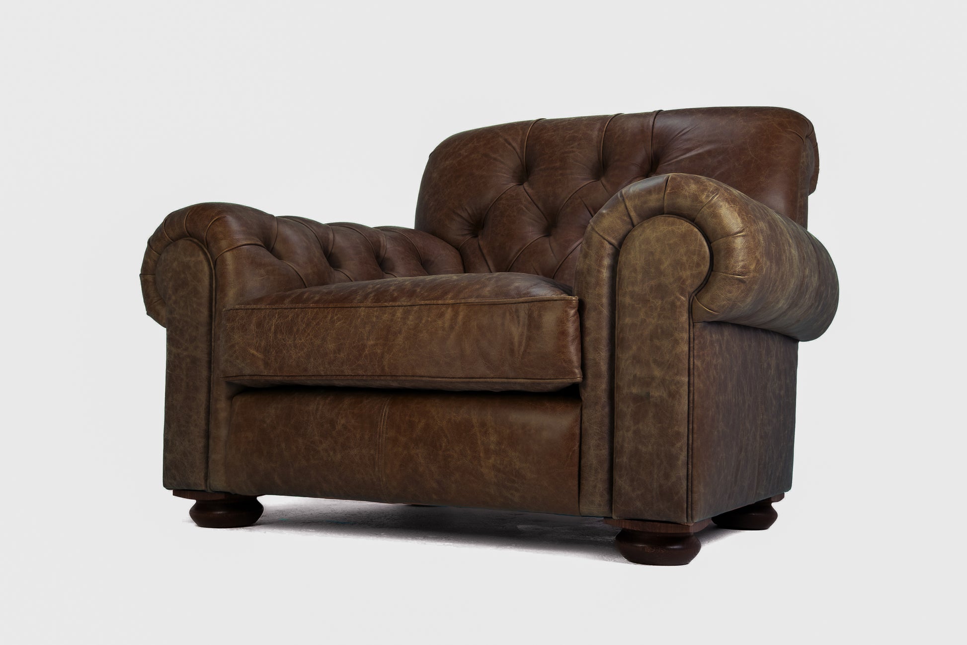 Old Boot Sofas Gaffer Armchair Vintage Leather Brown