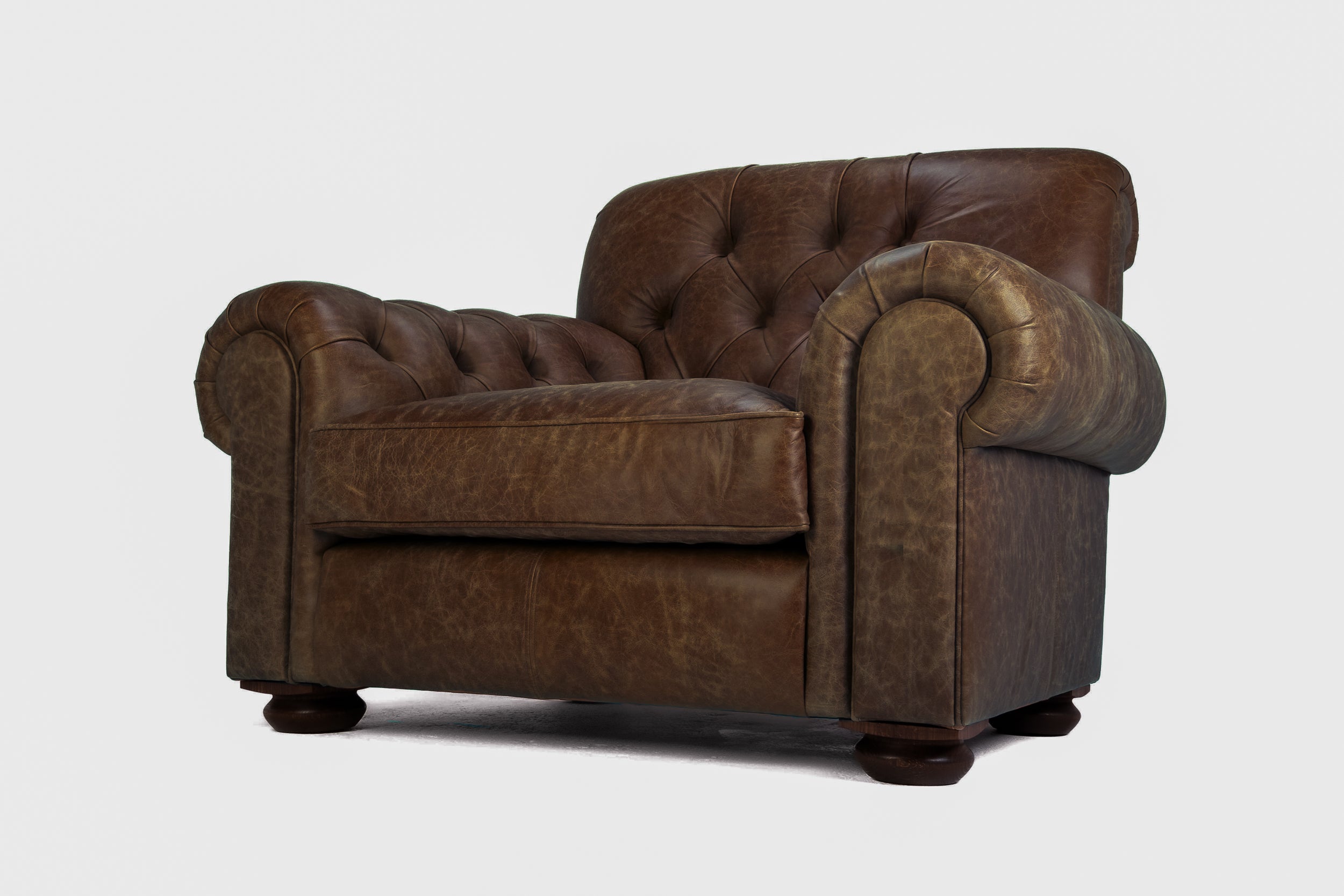 Old Boot Sofas Gaffer Armchair Vintage Leather Brown