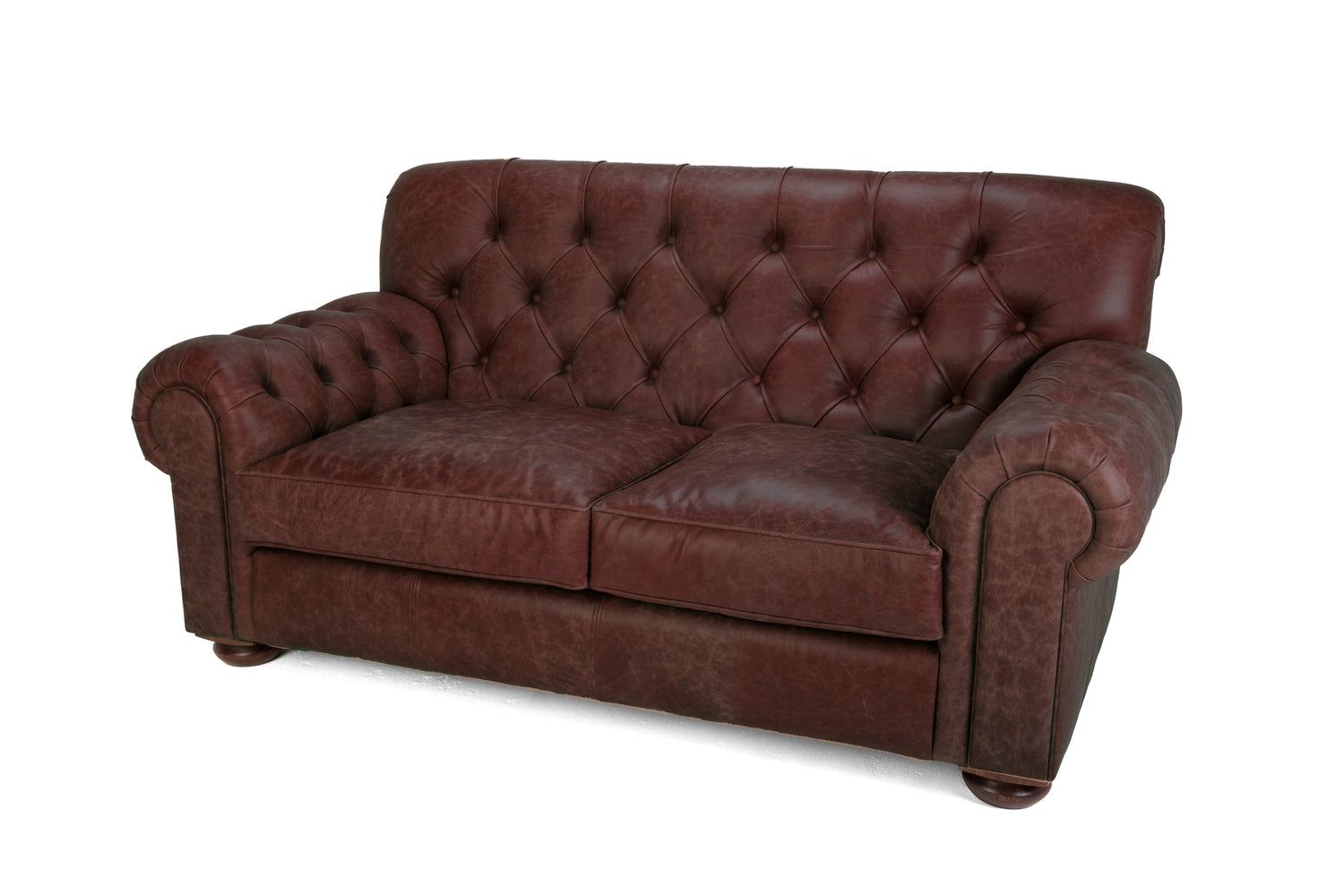 Old Boot Sofas Gaffer Sofa Hobnail Leather Conker