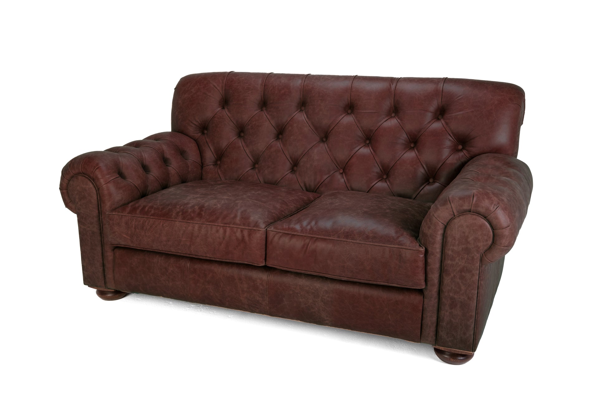 Old Boot Sofas Gaffer Sofa Hobnail Leather Conker