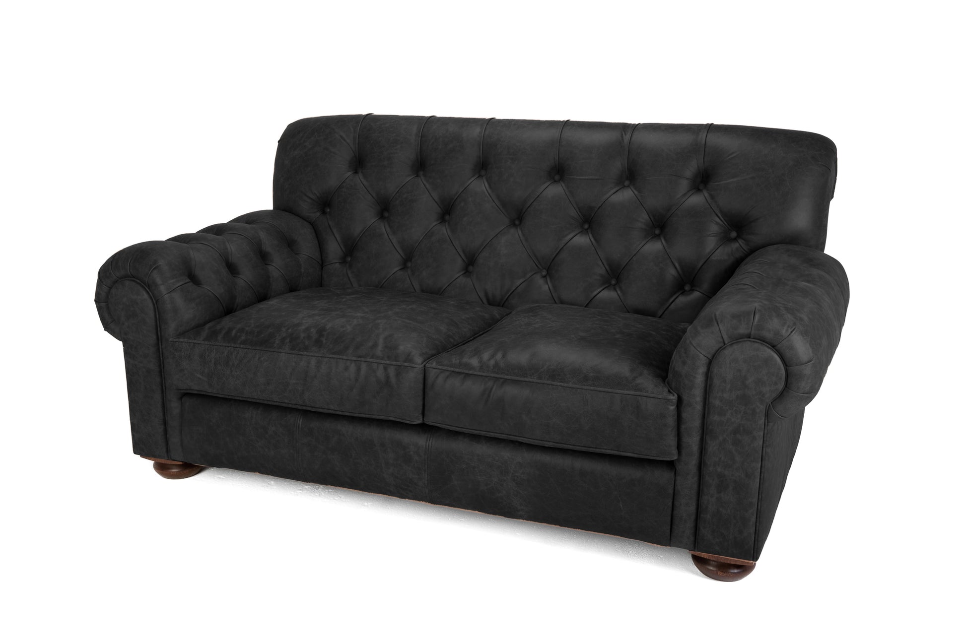 Old Boot Sofas Gaffer Sofa Hobnail Leather Graphite