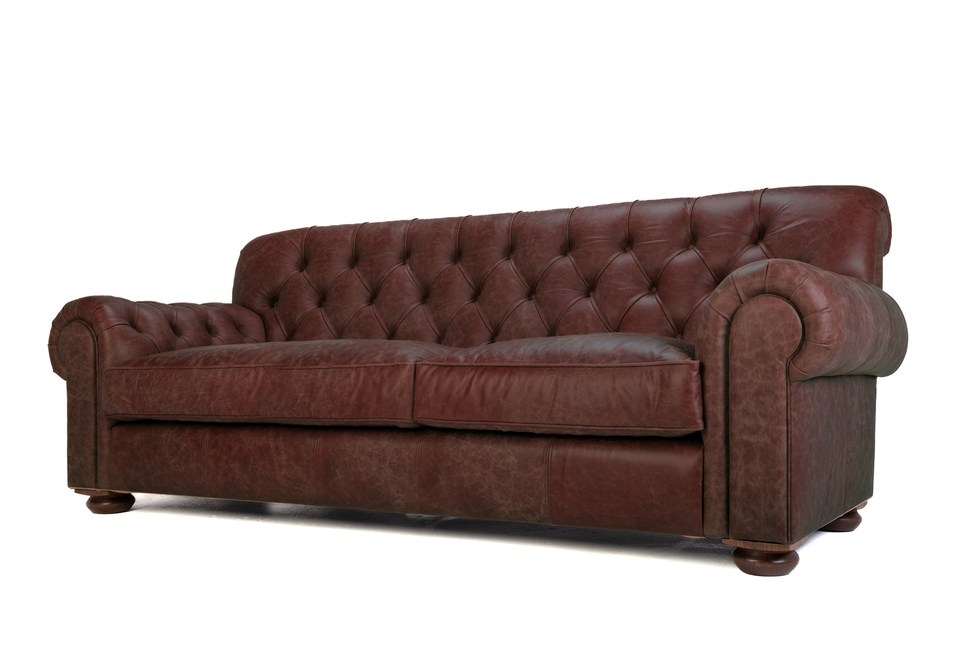 Old Boot Sofas Gaffer Sofa Hobnail Leather Conker
