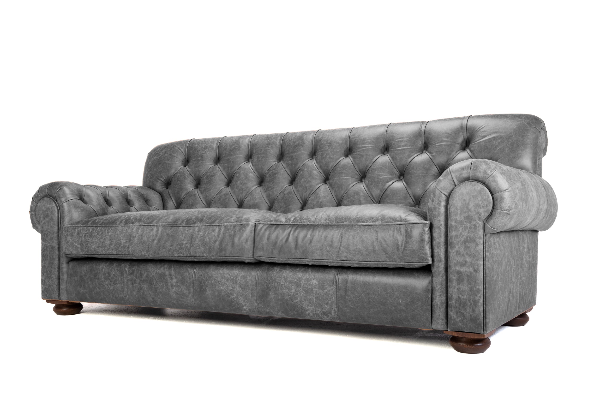 Old Boot Sofas Gaffer Sofa Vintage Leather Grey