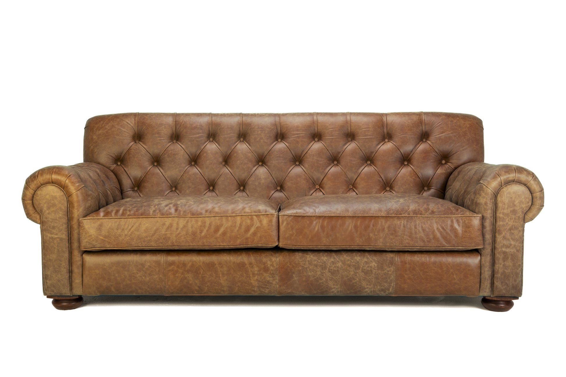 Old Boot Sofas Gaffer 3 Seater Sofa in Vintage Leather Tan