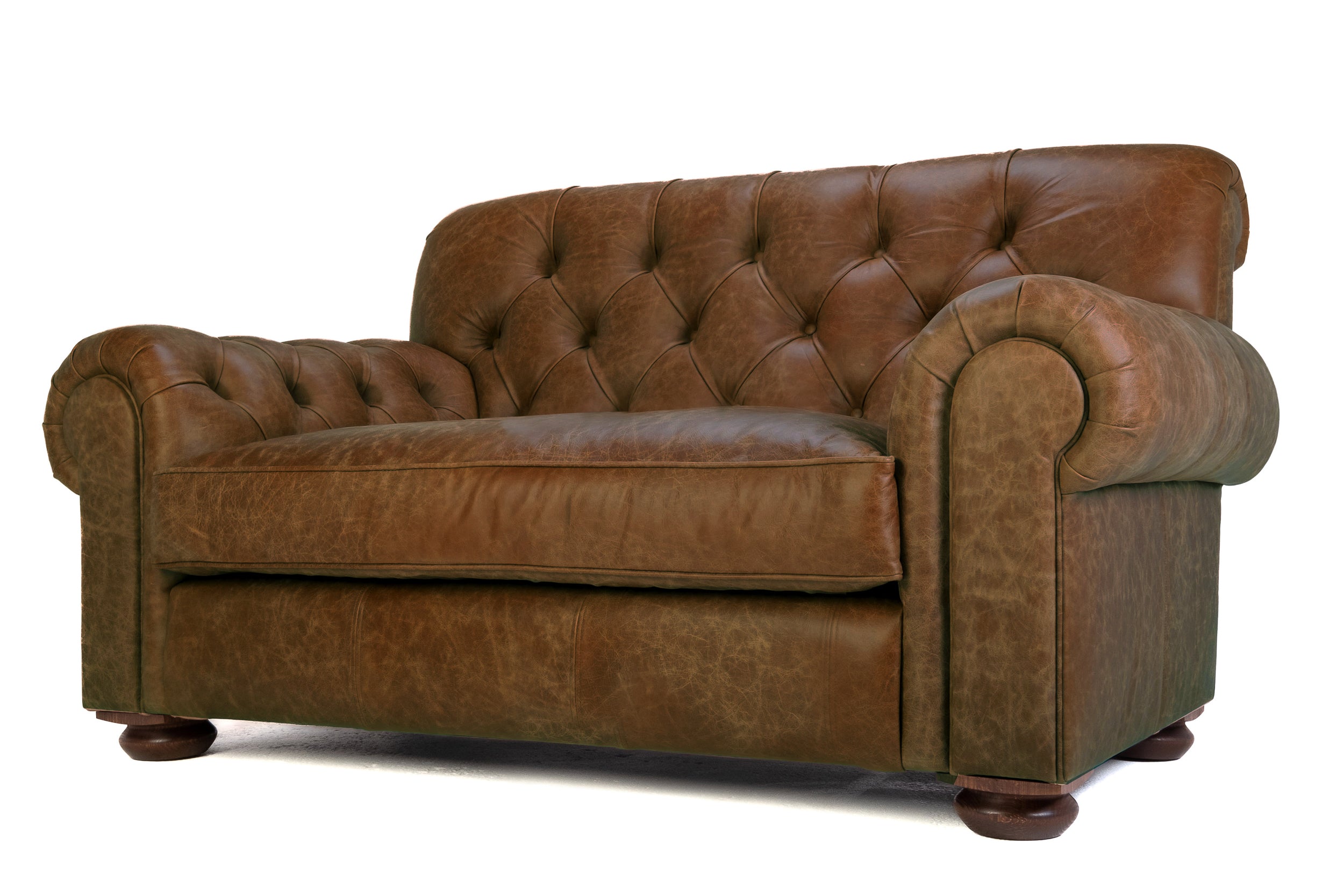 Old Boot Sofas Gaffer Love Seat Hobnail Leather Lush