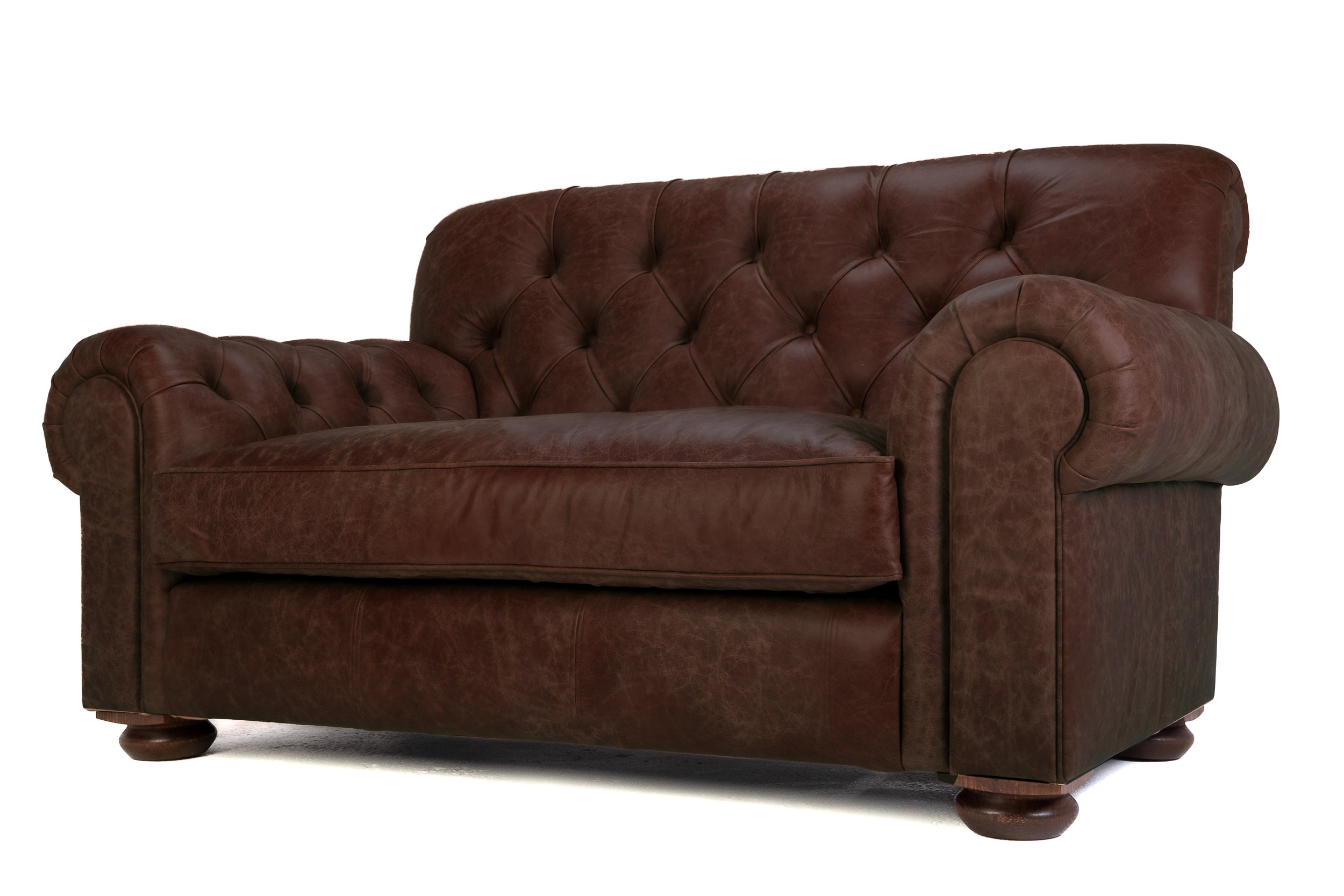 Old Boot Sofas Gaffer Love Seat Hobnail Leather Rugger