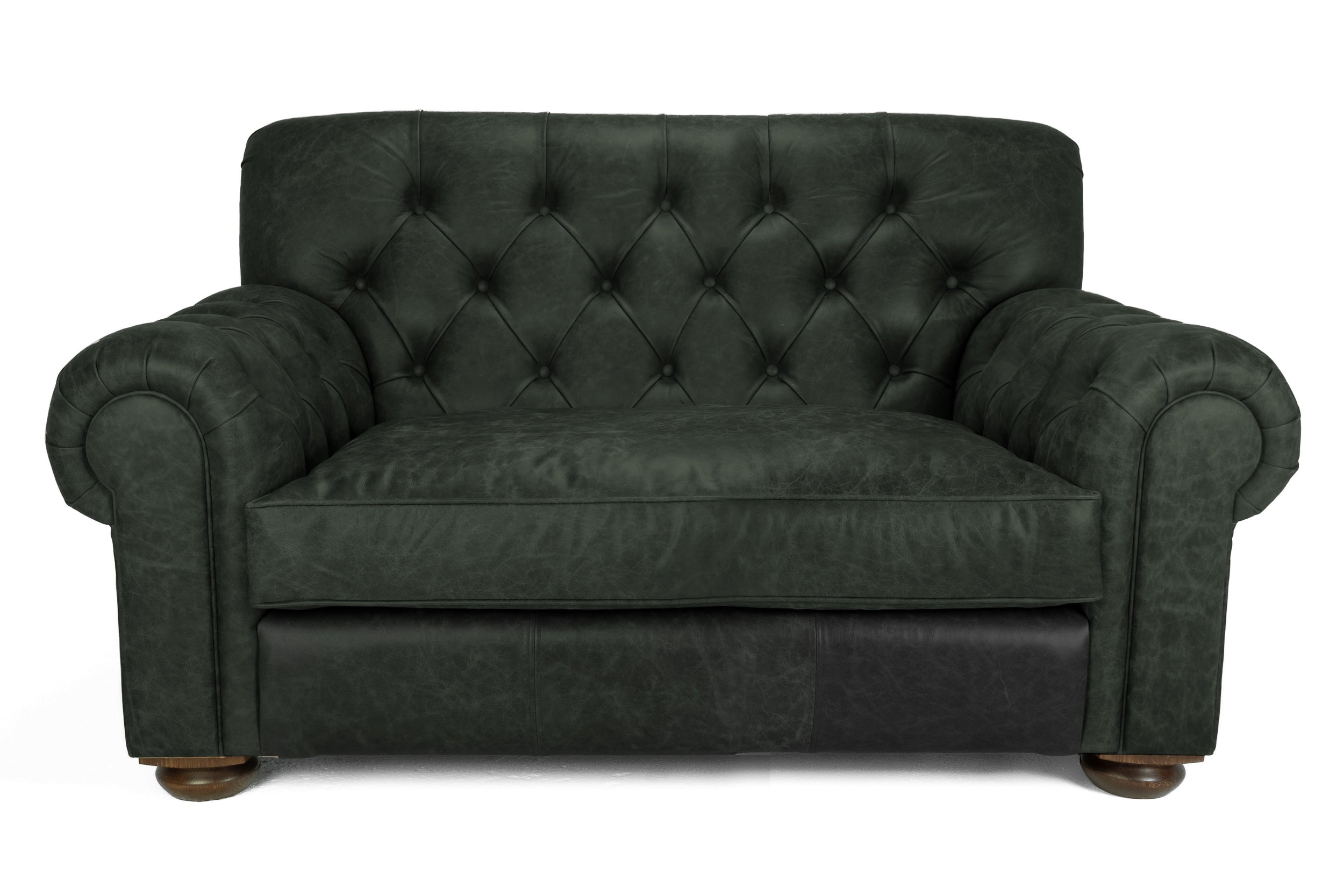 Old Boot Sofas Gaffer Love Seat Vintage Leather Black