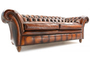 Old Boot Sofas Graduate 3 Seater Sofa in Original Leather Caramel