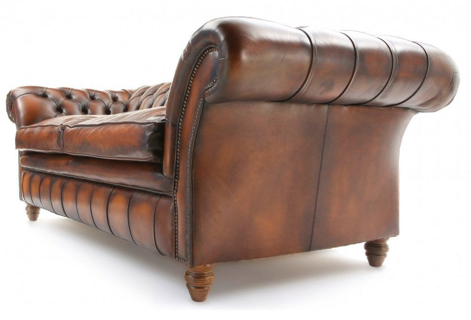 Old Boot Sofas Graduate 3 Seater Sofa in Original Leather Caramel
