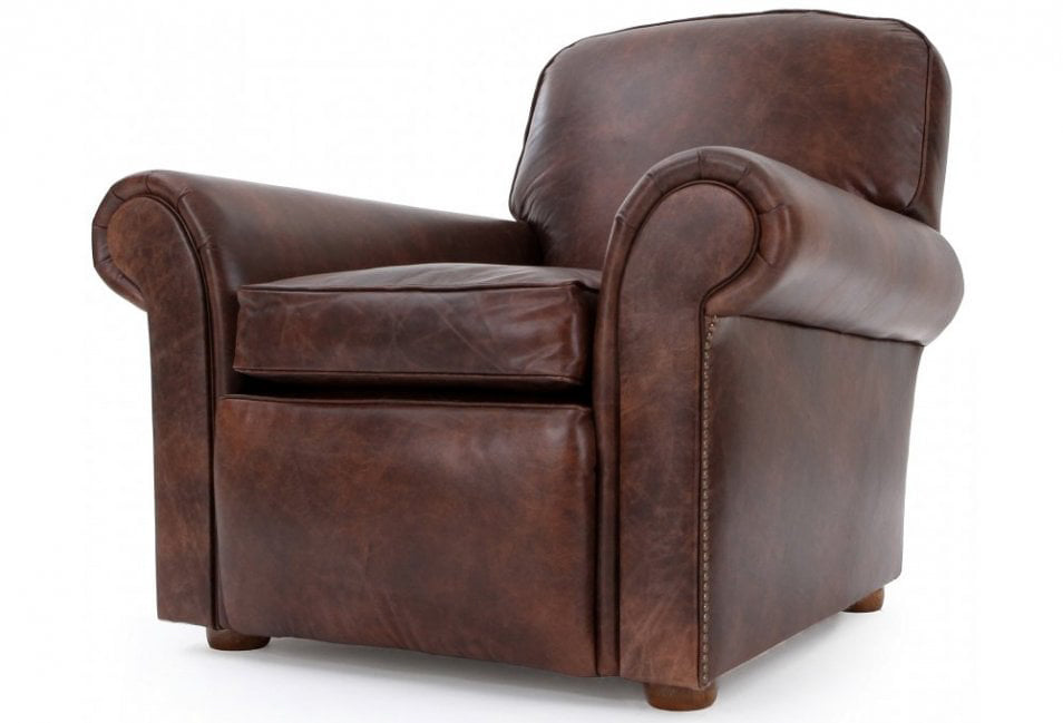 Old Boot Sofas Hector Armchair Vintage Leather Brown
