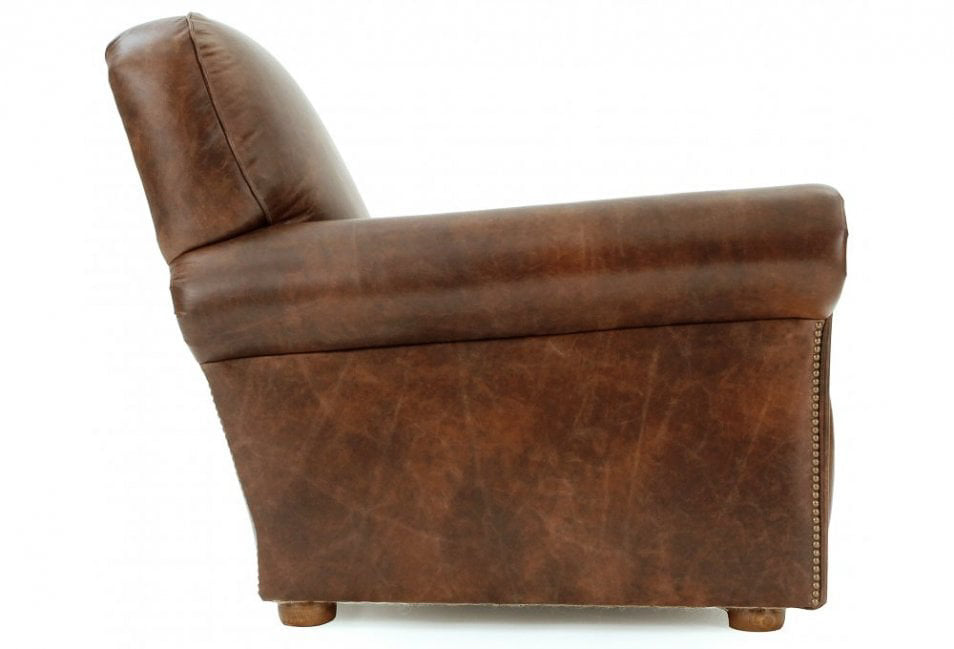 Old Boot Sofas Hector Armchair in Vintage Leather Tan