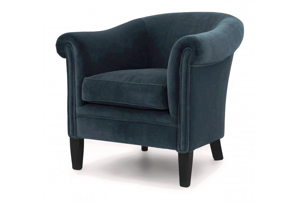 Old Boot Sofas Hoots Armchair Aged Velvet Denim