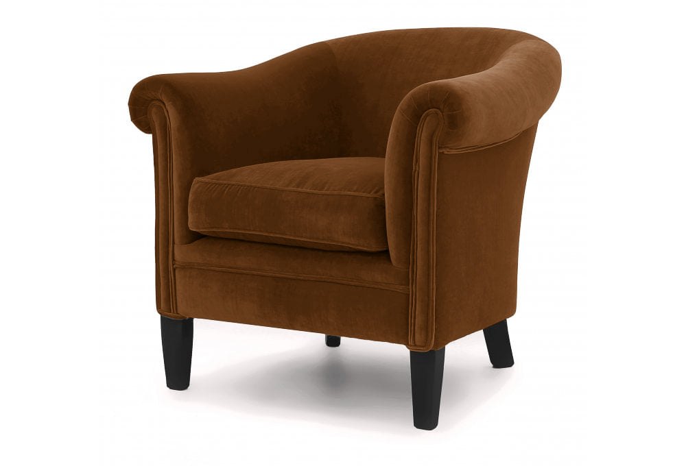 Old Boot Sofas Hoots Armchair Aged Velvet Turmeric