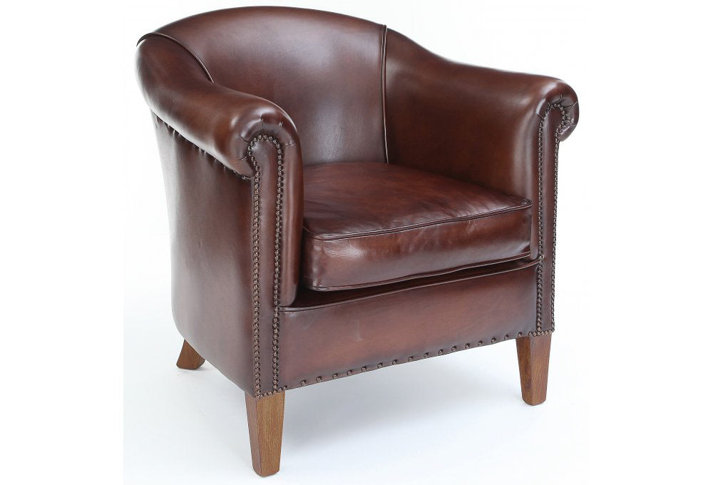 Old Boot Sofas Hoots Armchair Original Leather Chocolate