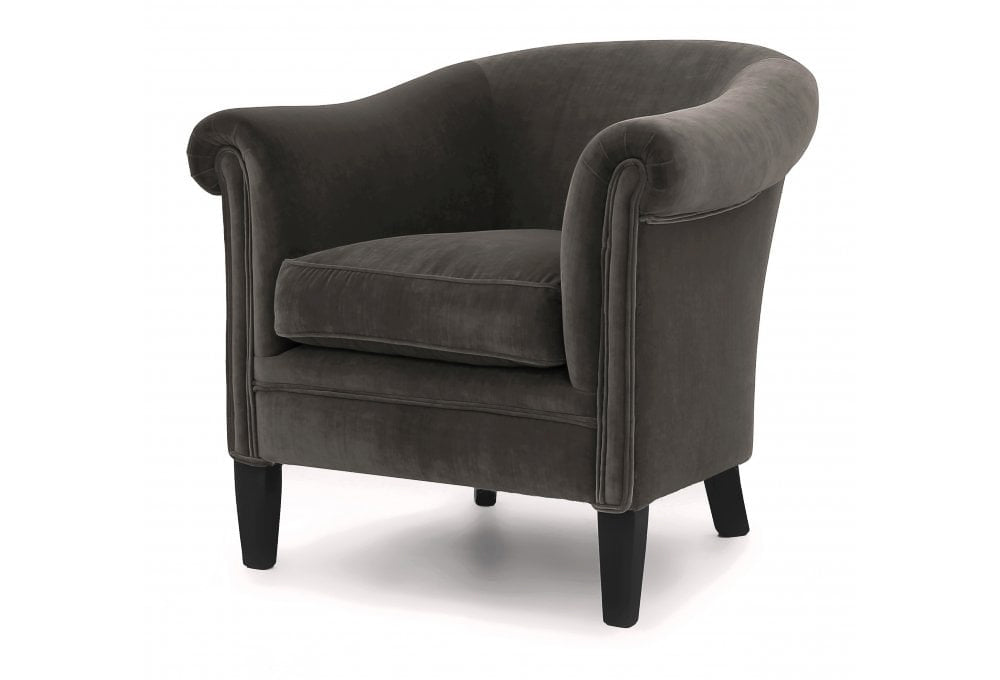 Old Boot Sofas Hoots Armchair Vintage Velvet Onyx
