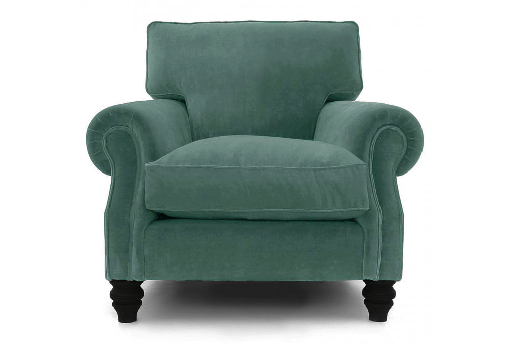 Old Boot Sofas Hepburn Armchair Aged Velvet Powder